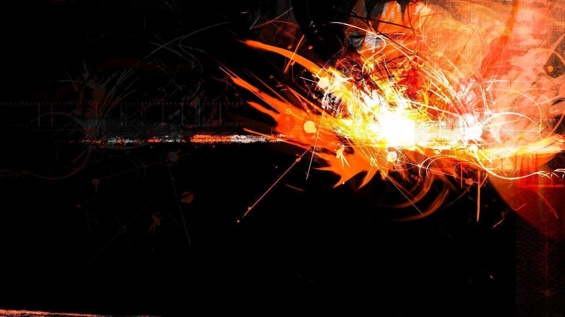 1920x1080 Abstract Orange Wallpaper, Desktop