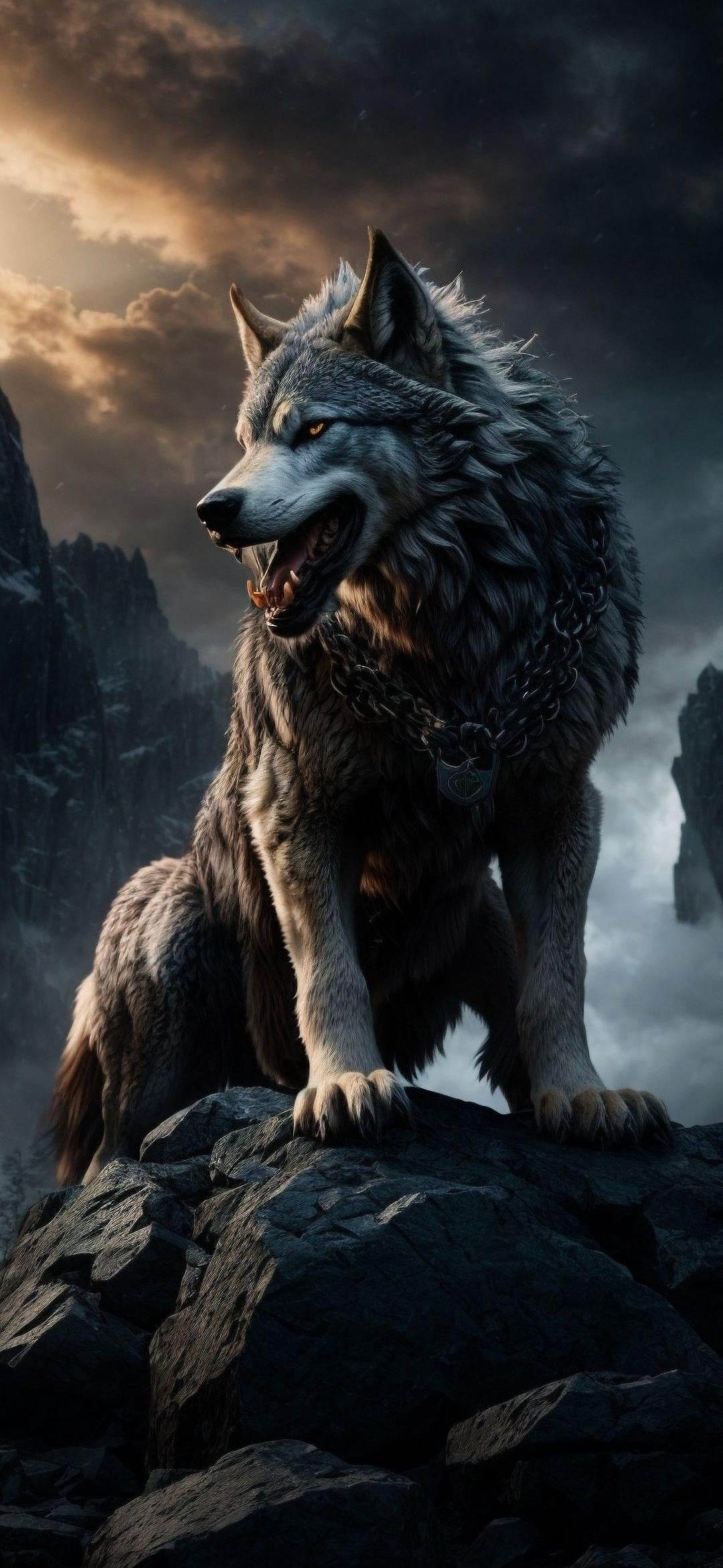 1080x2340 Wolf 4K wallpaper, Cool HD Wallpaper, Phone