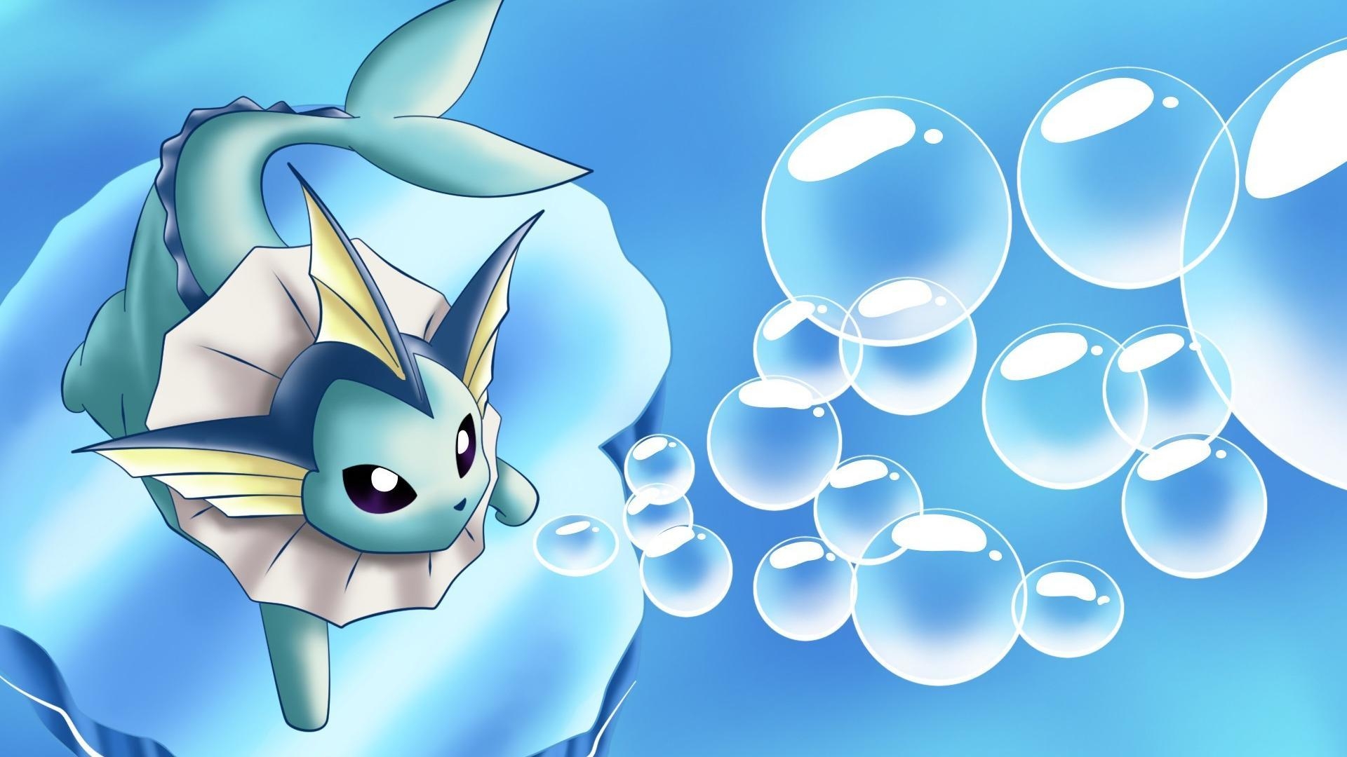 1920x1080 Nintendo water pokemon video games vaporeon serie wallpaper, Desktop