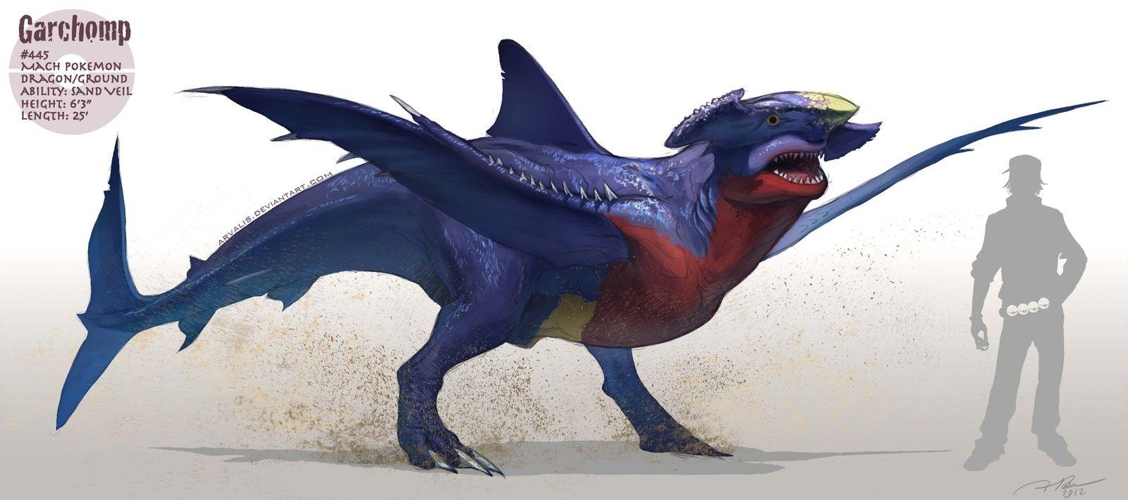 1600x710 pokemon, realistic, Garchomp wallpaper, Dual Screen