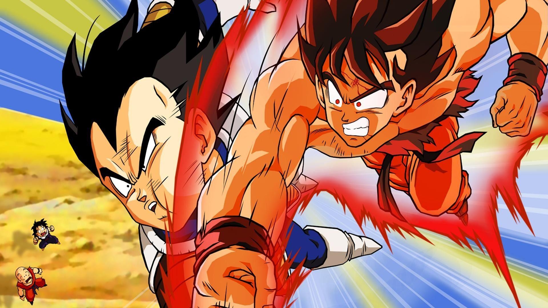 1920x1080 Free Goku VS Vegeta Fighting Wallpaper, Goku VS Vegeta Fighting, Desktop