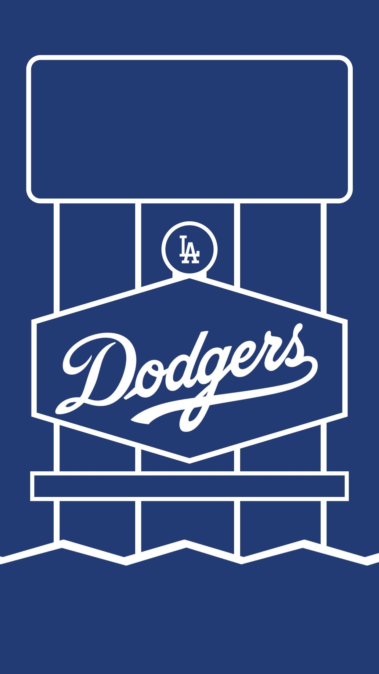 1250x2210 minimal dodger iPhone wallpaper I made! The time and date fit perfectly in the lights rectangle: Dodgers, Phone