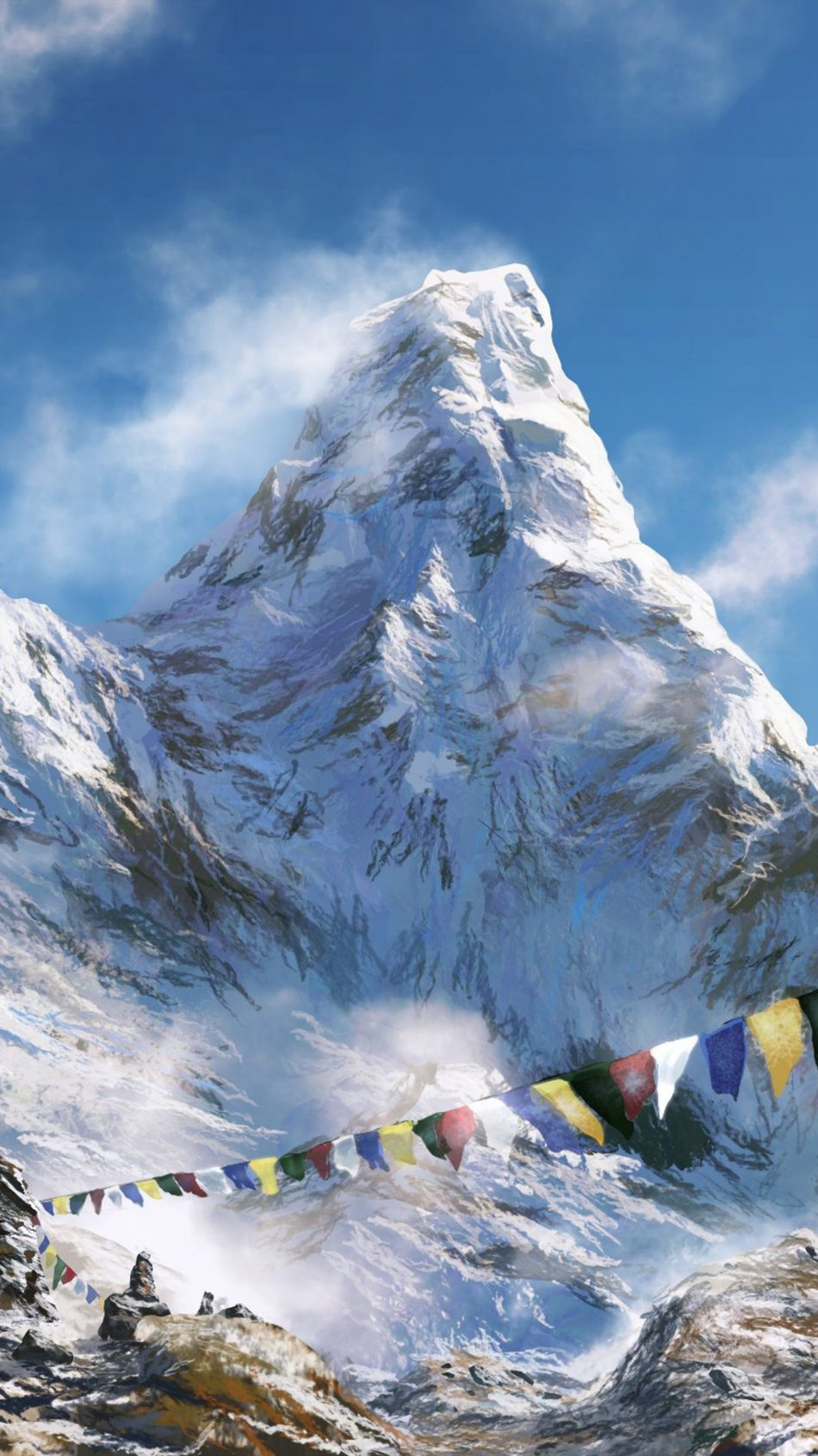 950x1690 Prayer Flags Himalaya Mountain 4K Ultra HD Mobile Wallpaper. Yosemite wallpaper, Himalayas mountain, Himalayas, Phone