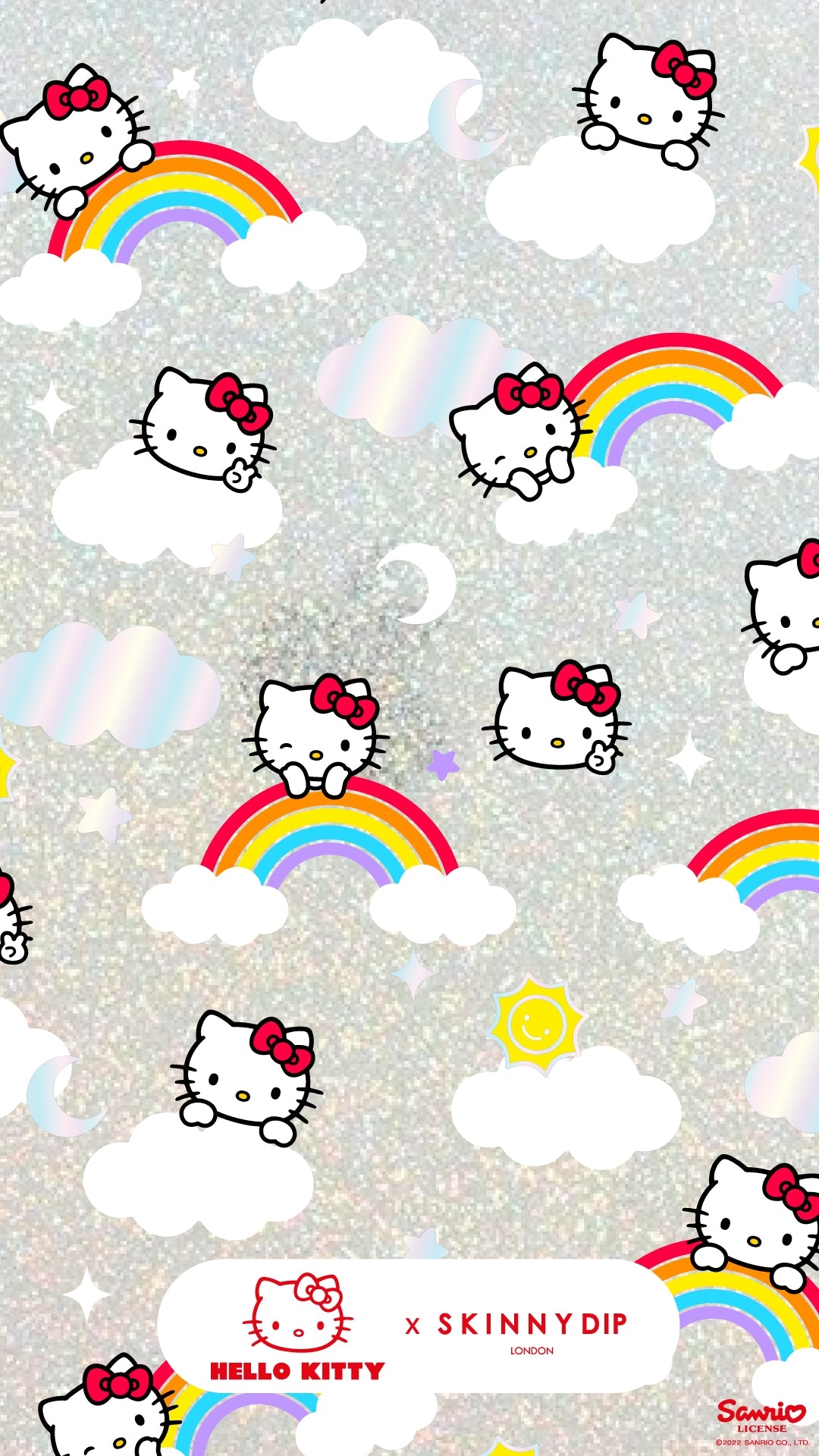 1080x1920 Hello Kitty x Skinnydip Phone Wallpaper, Phone