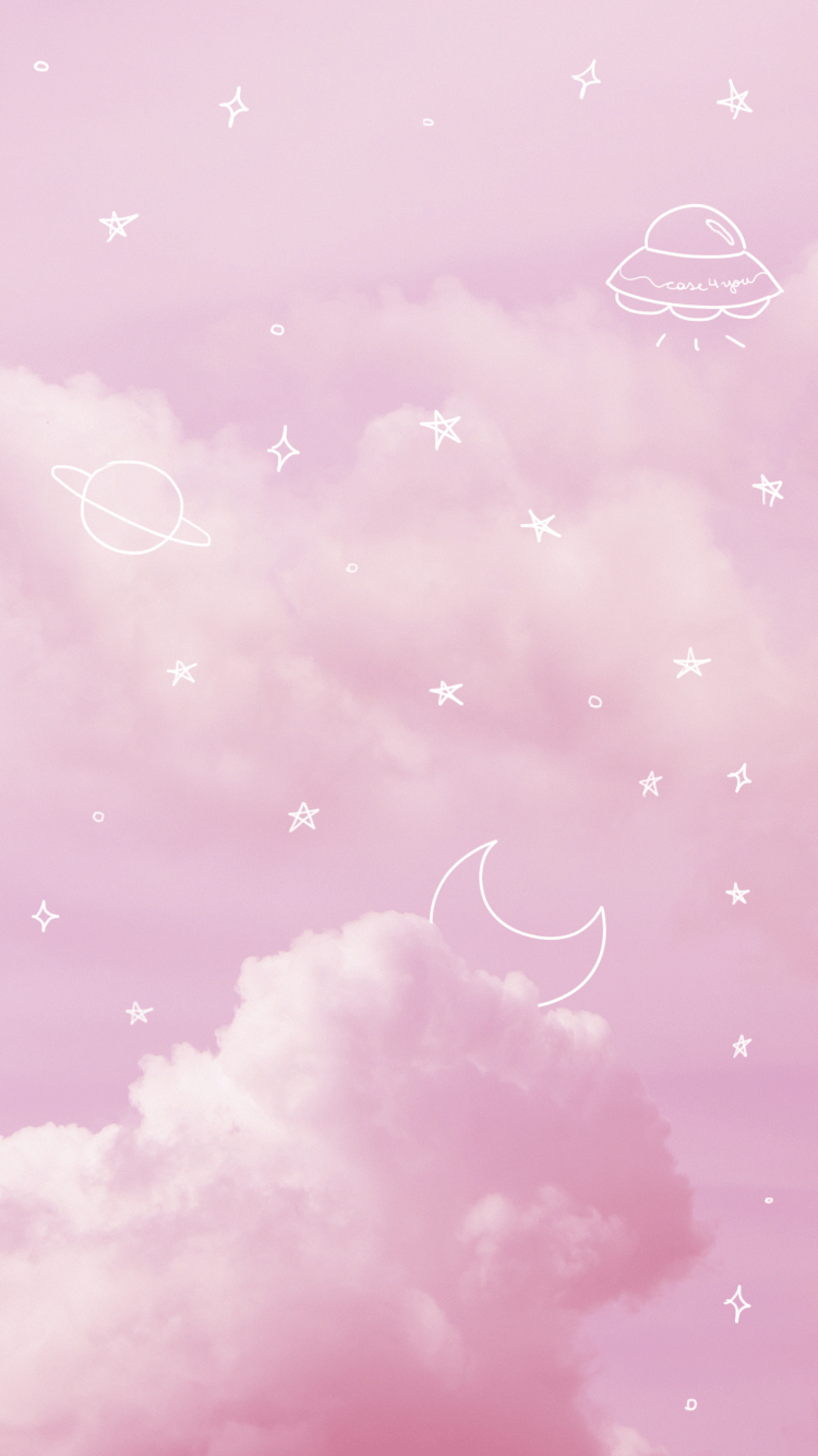 750x1340 Wallpaper Pink Sky by Case4You ♥ #Pink #Sky #PinkSky #Space, Phone