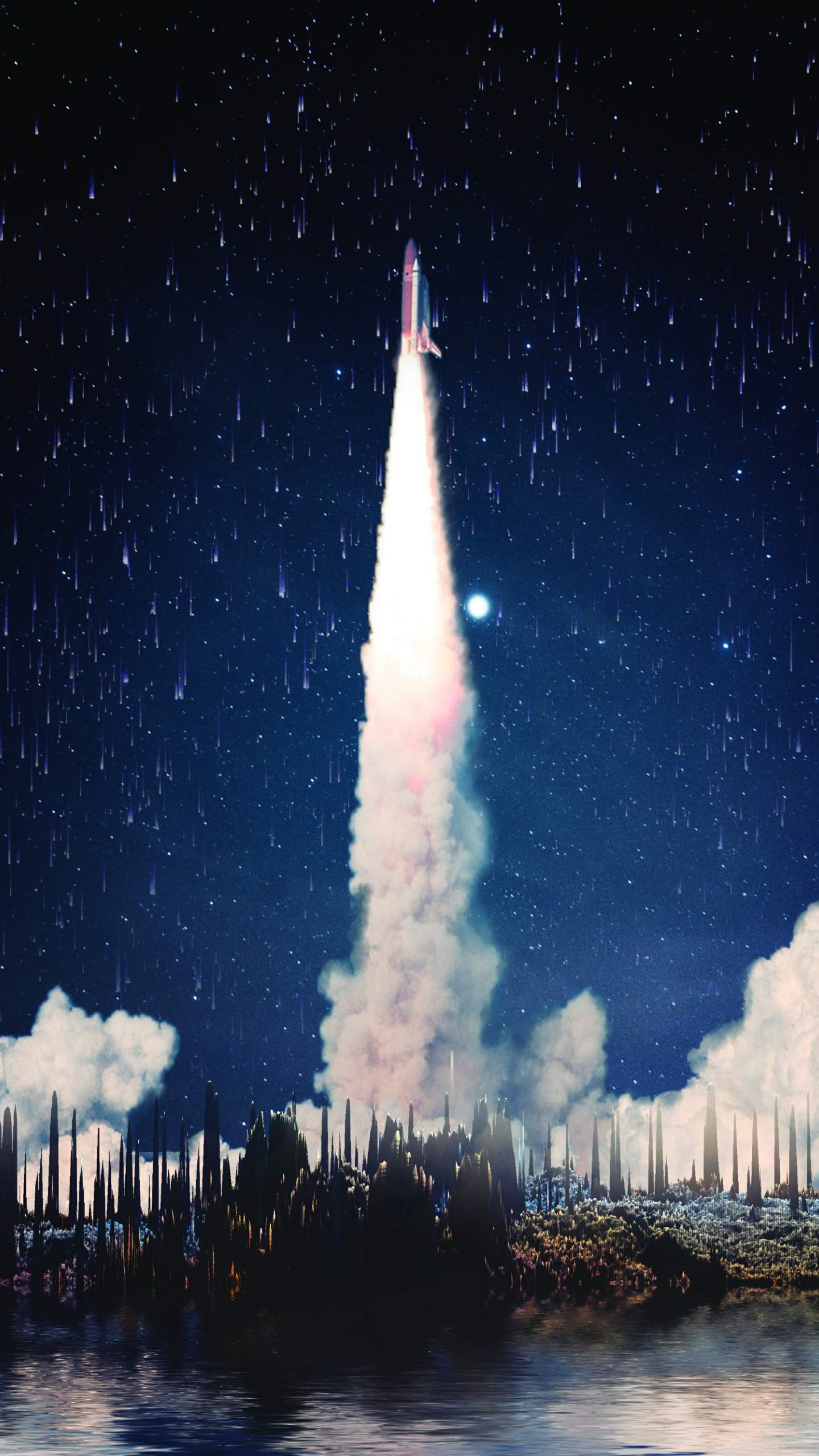 1440x2560 The Rocket Launch iPhone Wallpaper, Phone
