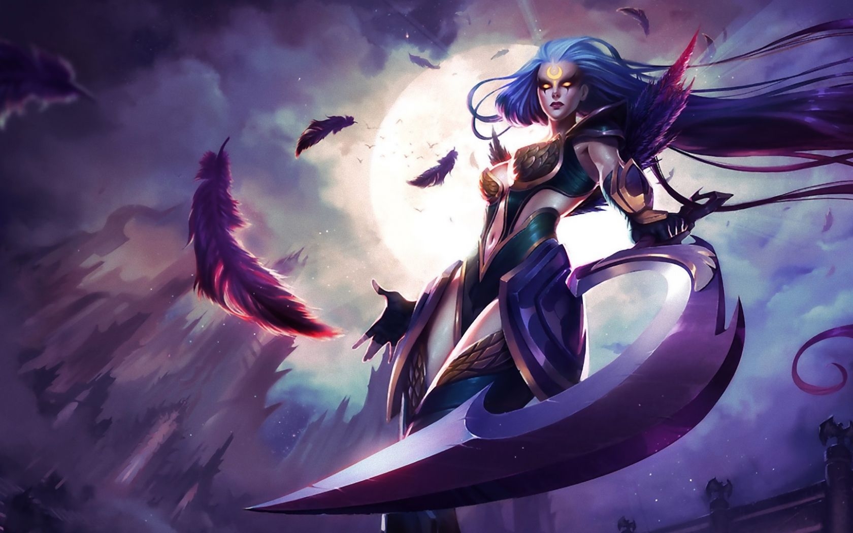 1680x1050 Free download Diana League Of Legends HD Game Wallpaper Ultra Wide, Desktop