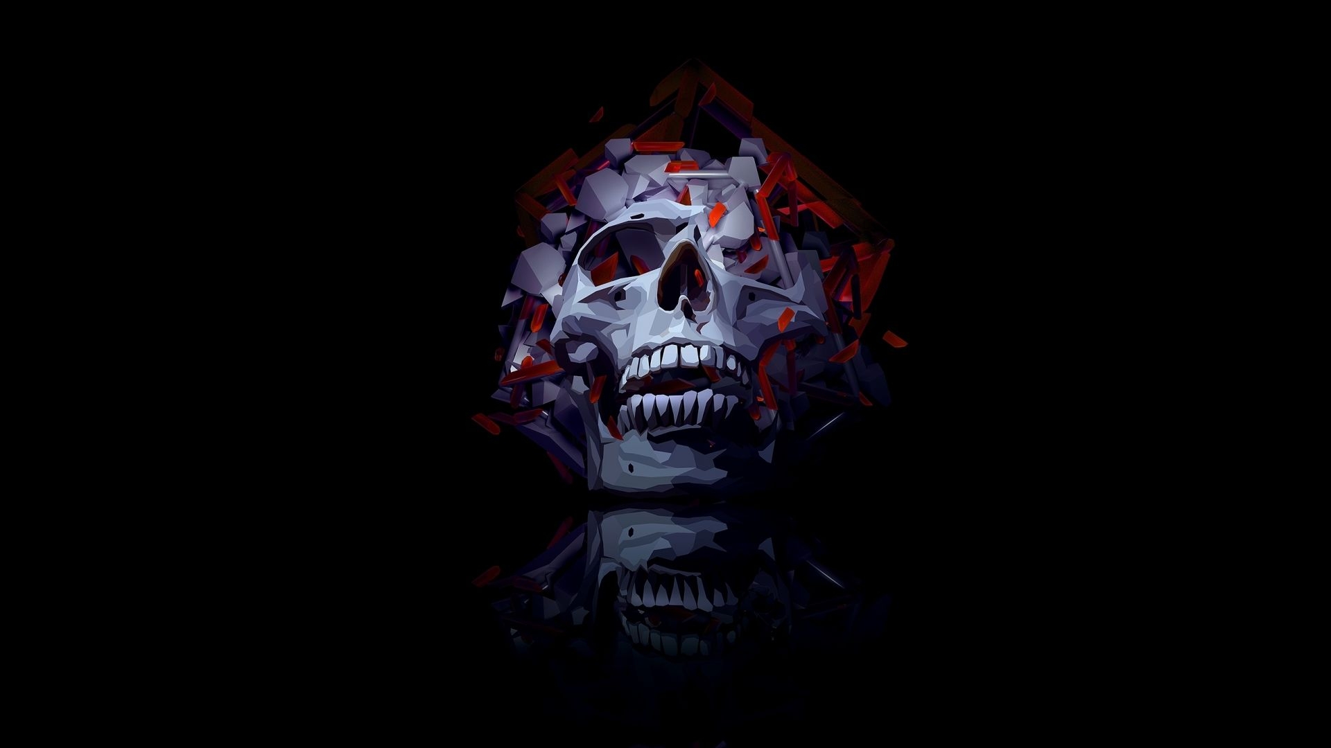 1920x1080 Desktop wallpaper dark, skull, art, HD image, picture, background, 0c2c18, Desktop