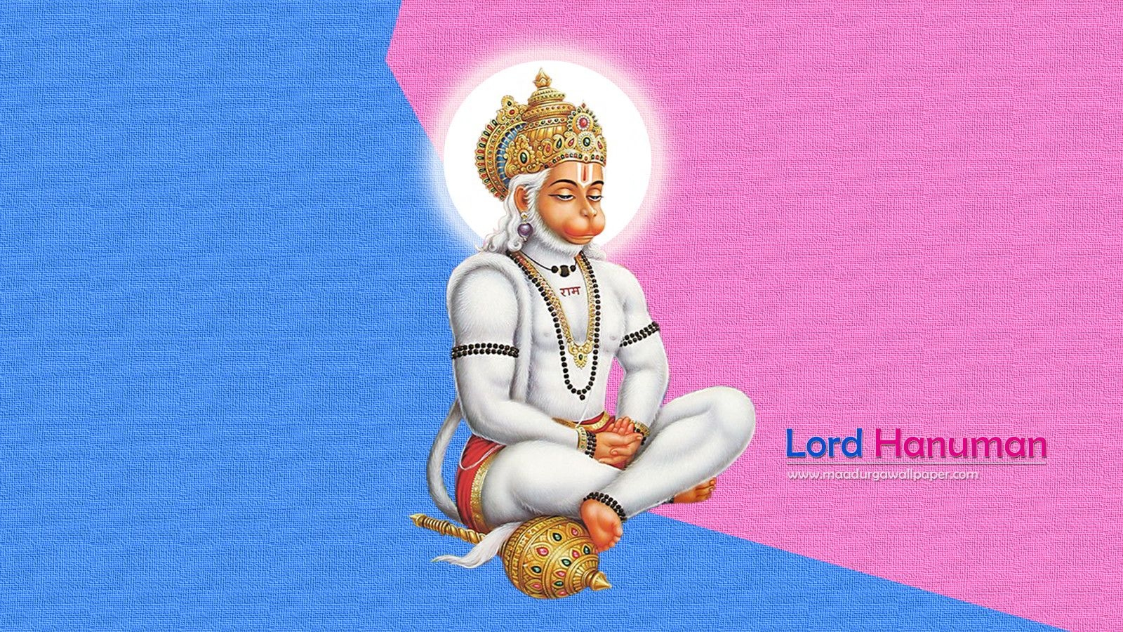 1600x900 Meditating Lord Hanuman photo download, Desktop