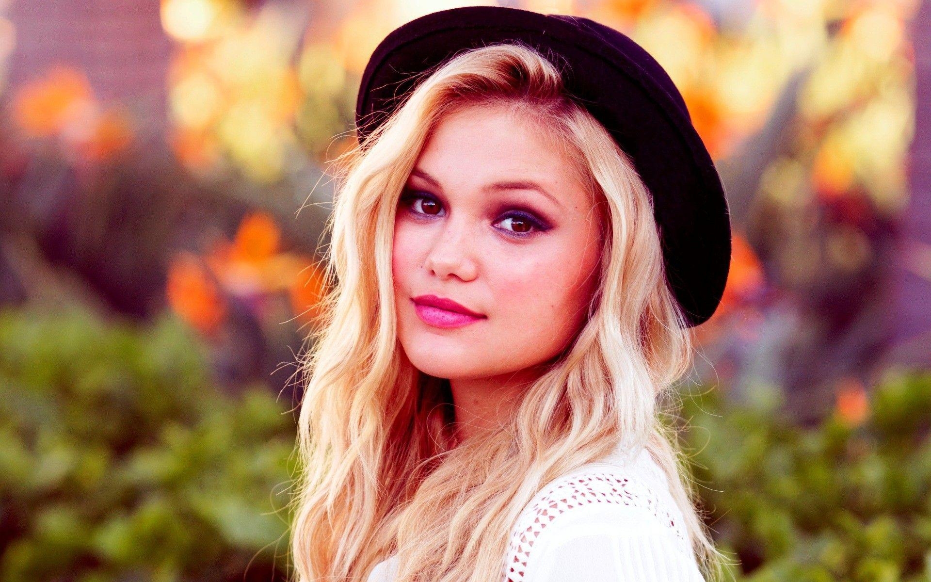 1920x1200 Blonde in a black hat Olivia Holt wallpaper and image, Desktop