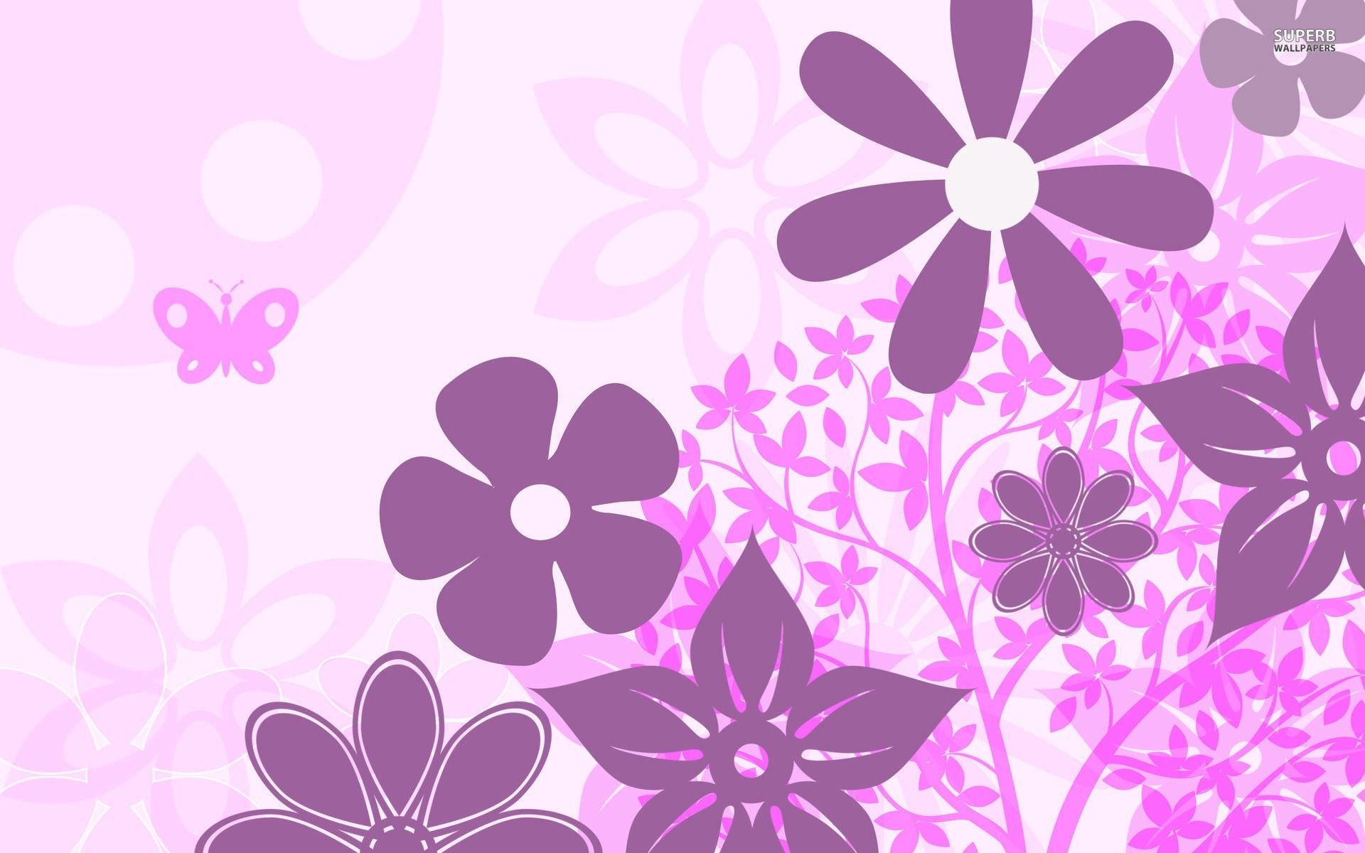 1920x1200 FREE Purple Floral Wallpaper in PSD, Desktop