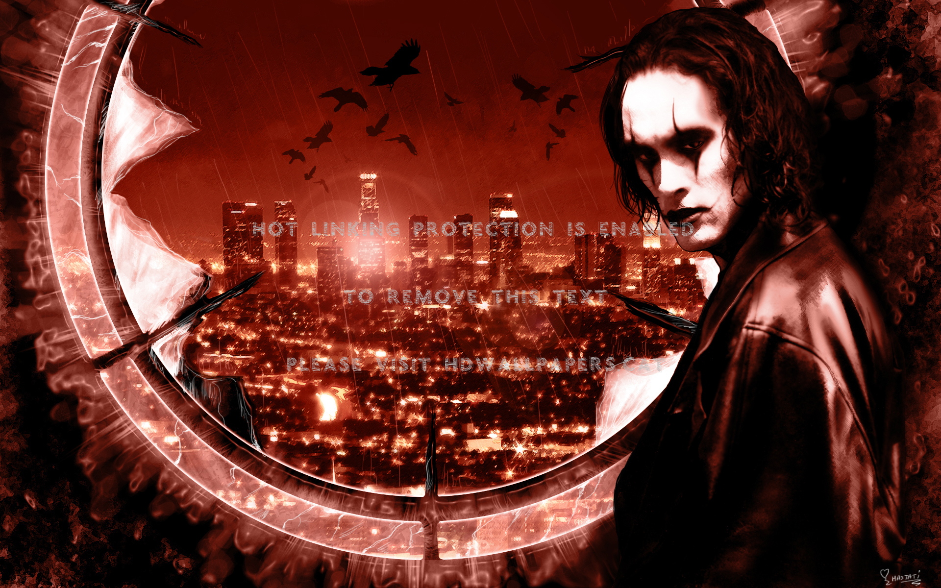 1920x1200 eric draven the crow movie brandon lee rain, Desktop