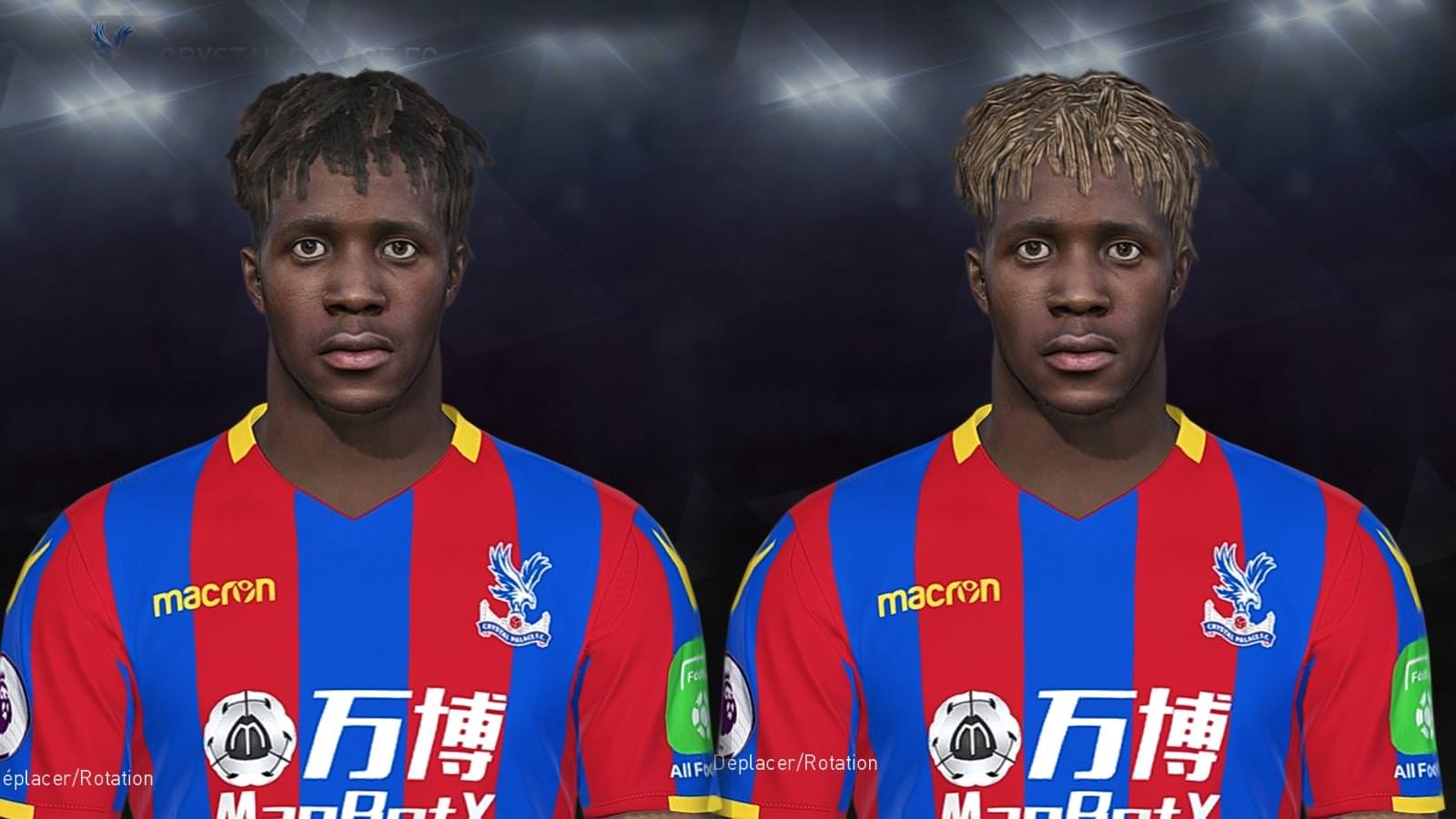 1600x900 PES 2018 Wilfried Zaha (Crystal Palace) Face, Desktop