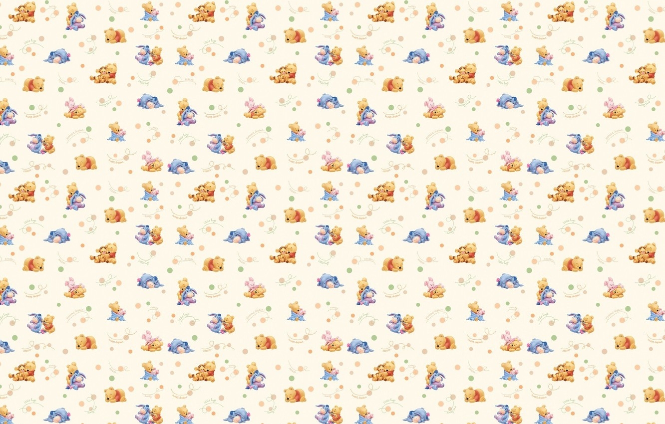 1340x850 Wallpaper texture, friends, children's, Disney, Winnie The Pooh image for desktop, section текстуры, Desktop