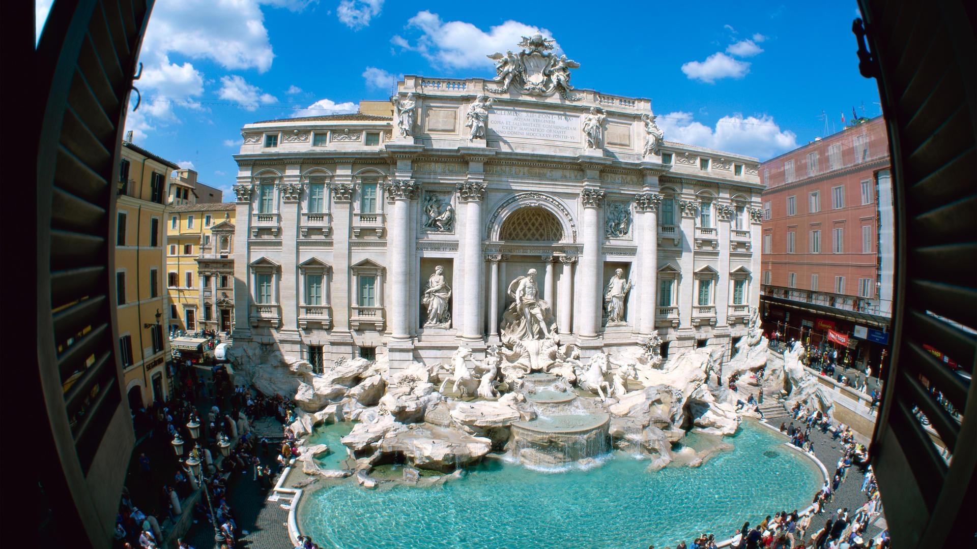 1920x1080 Full HD Wallpaper trevi fountain old city rome, Desktop Background, Desktop