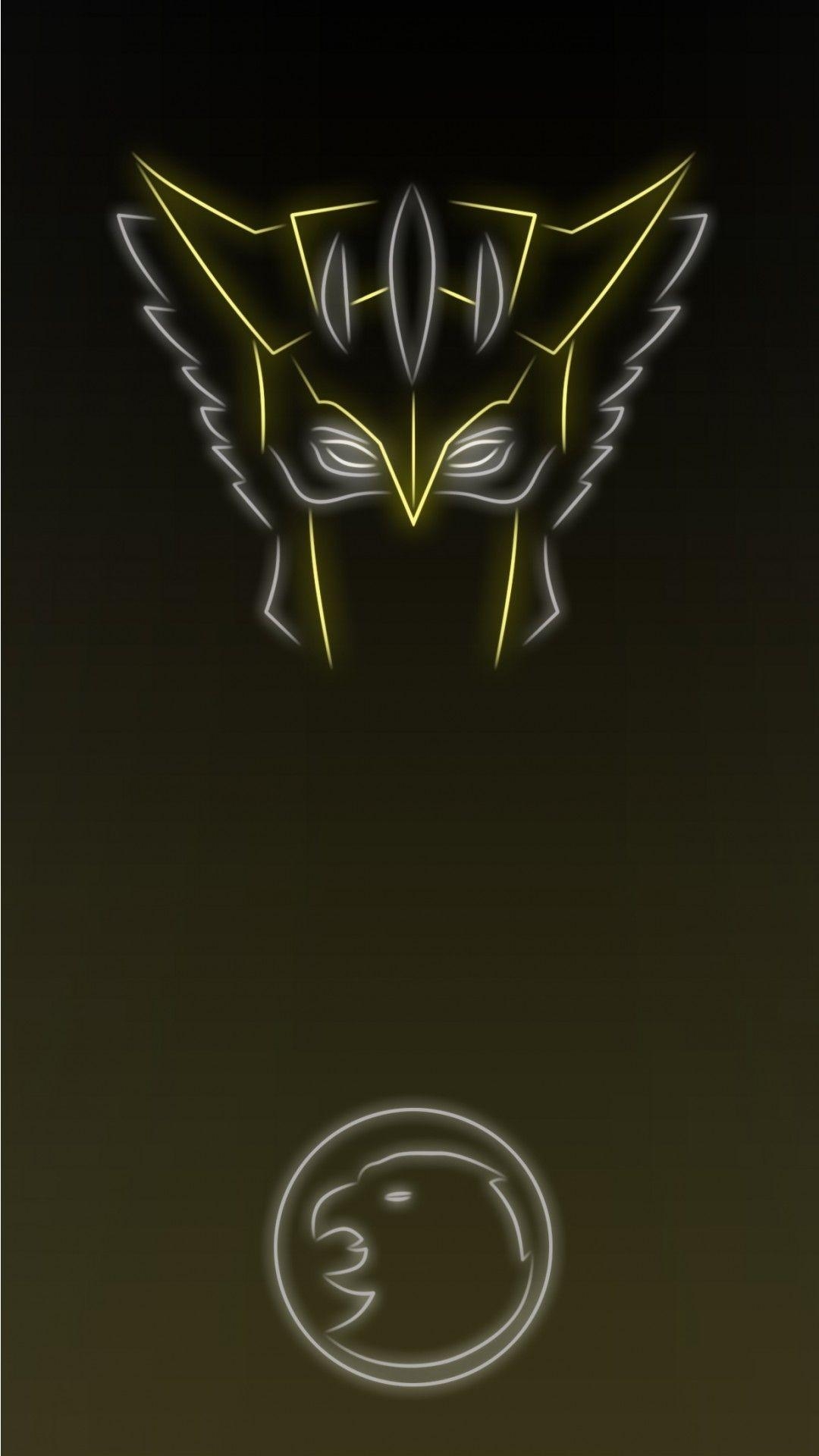 1080x1920 Download Neon Light Superheroine Hawkgirl 1080 x 1920 Wallpaper, Phone