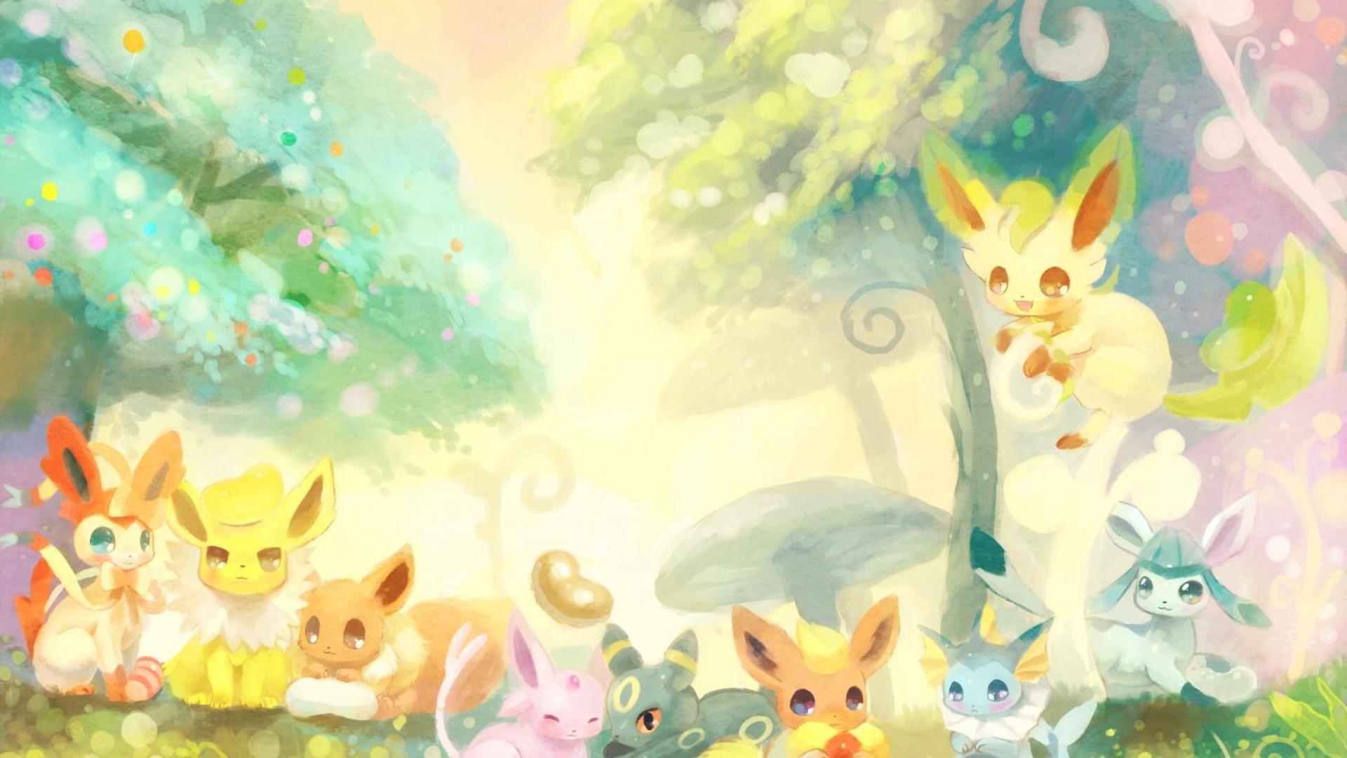 1920x1080 Eevee evolutions wallpaper, Desktop