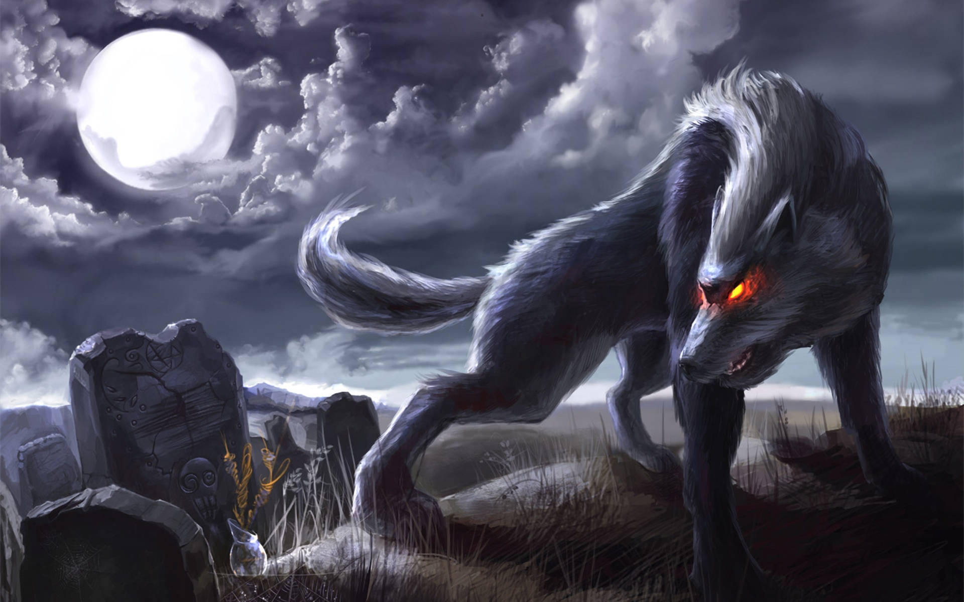 1920x1200 Free Black Wolf Wallpaper Downloads, Black Wolf Wallpaper for FREE, Desktop