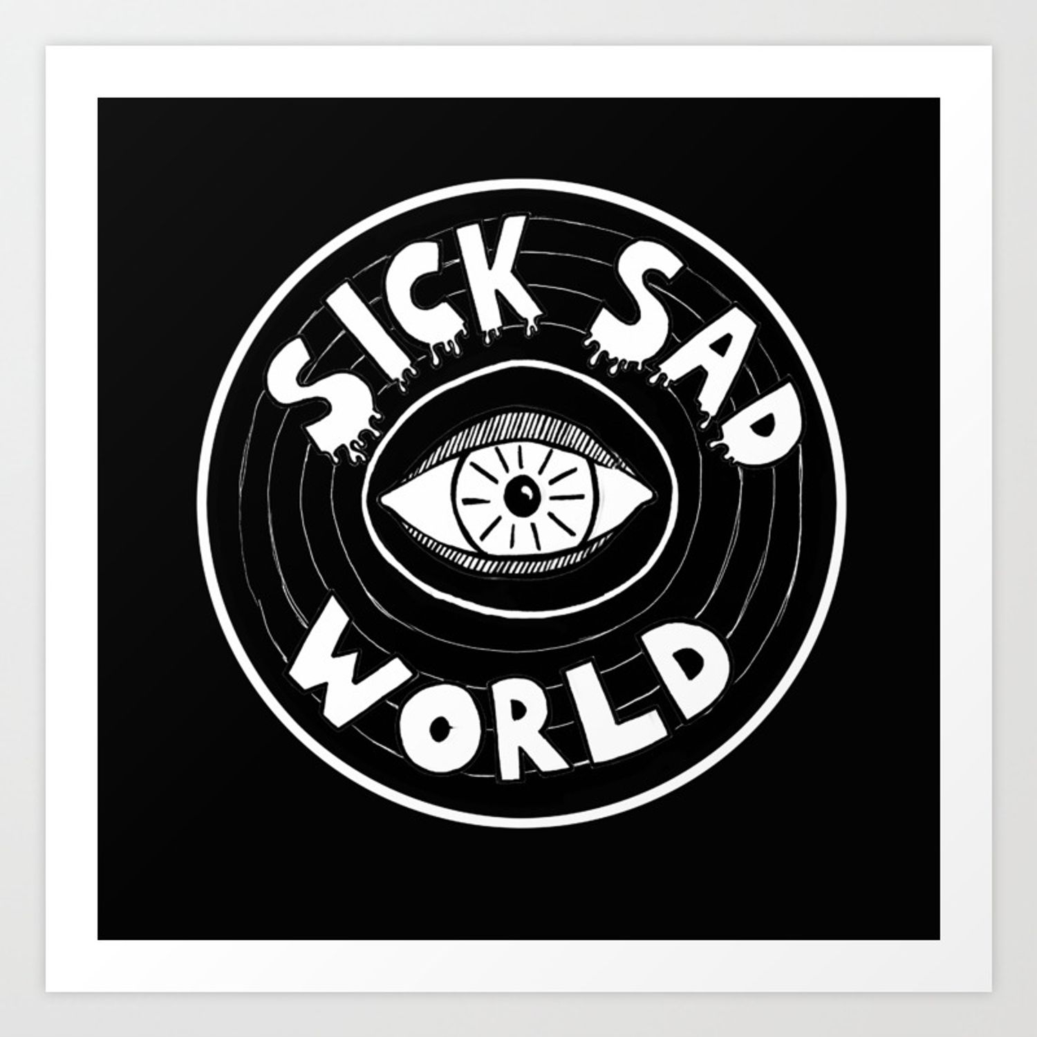 1500x1500 Sick Sad World Art Print, Phone