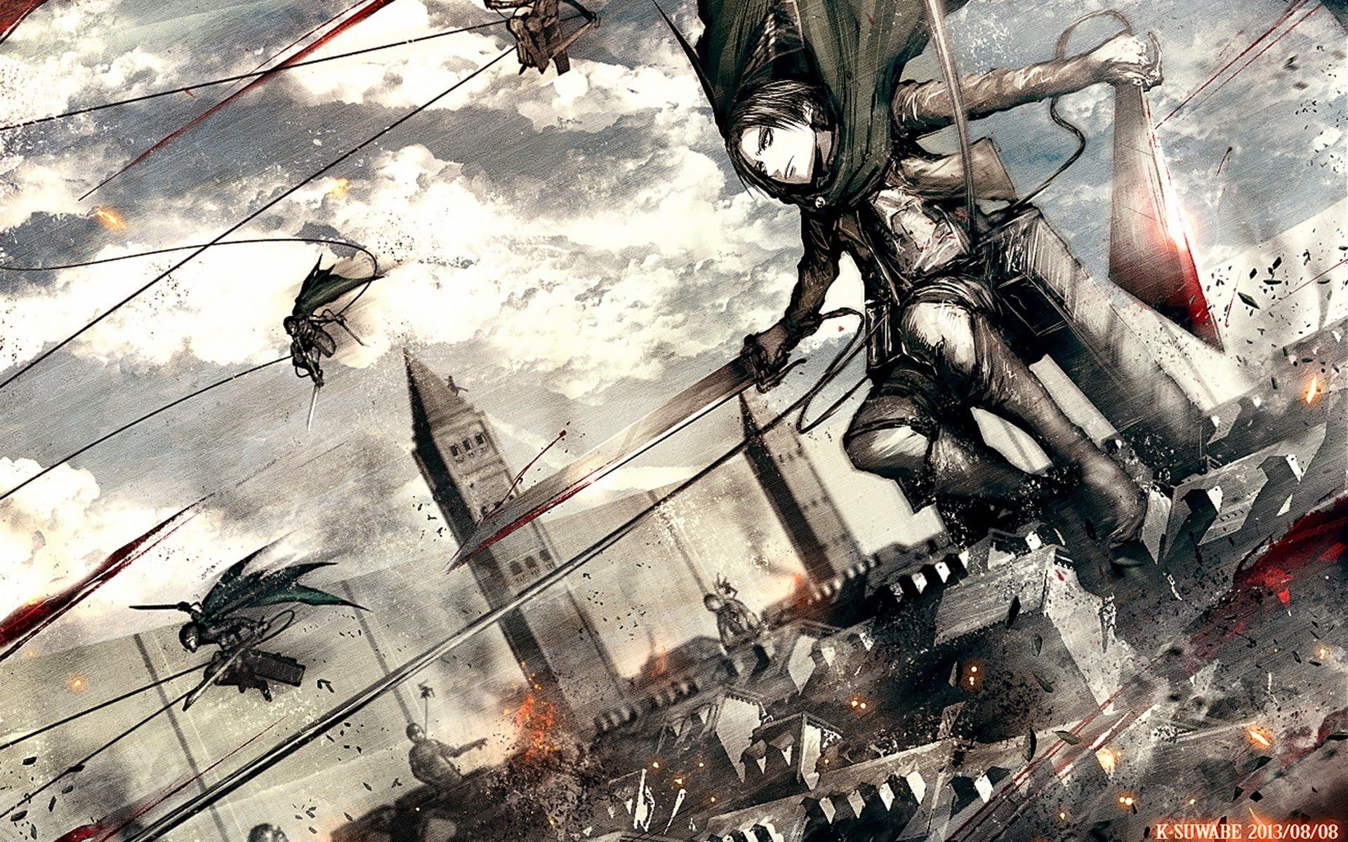 1920x1200 Anime Attack On Titan Attack on Titan Levi Ackerman Shingeki No Kyojin Wallpaper, Desktop