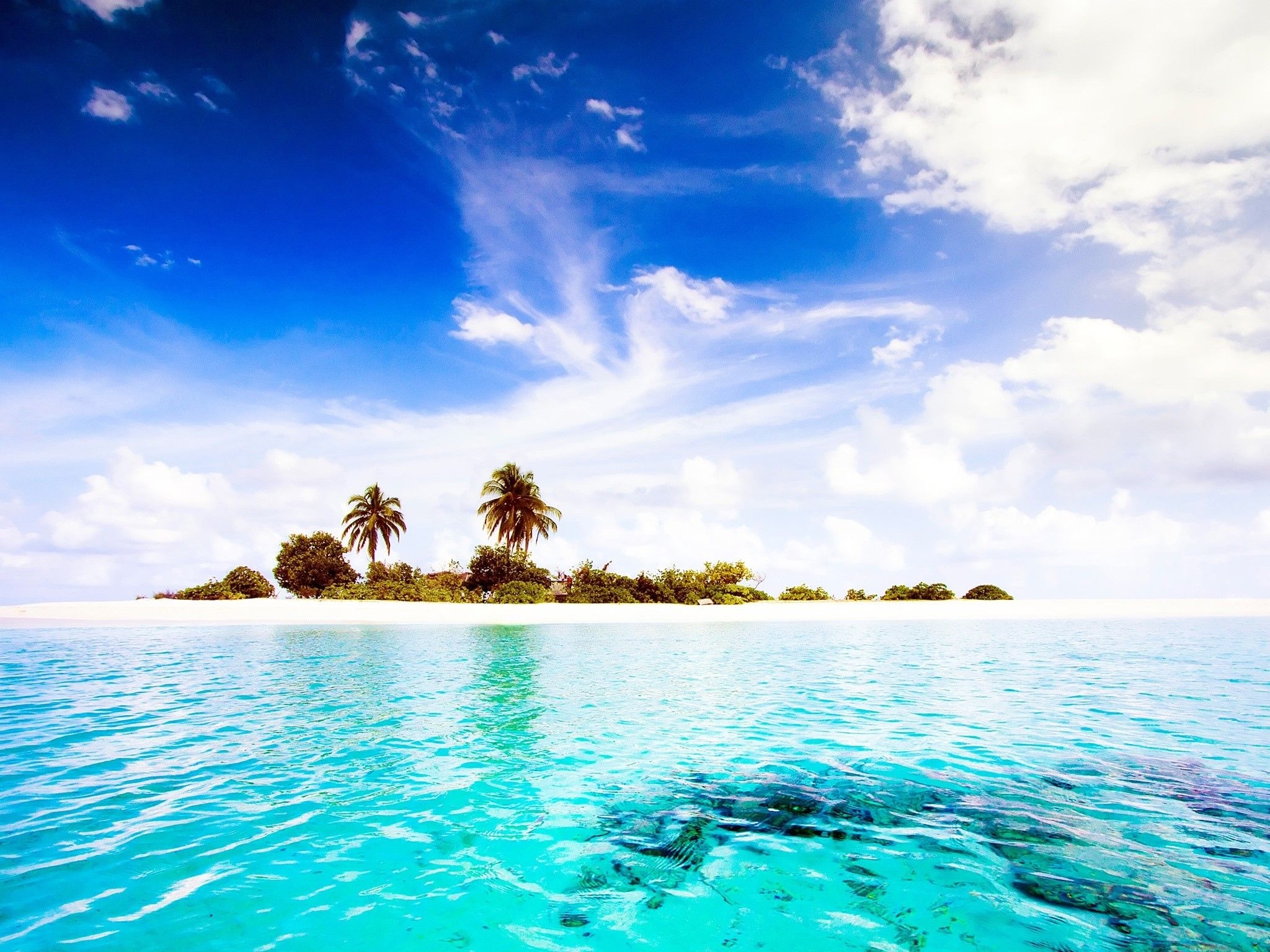 2050x1540 High Resolution Maldives 4k, Desktop