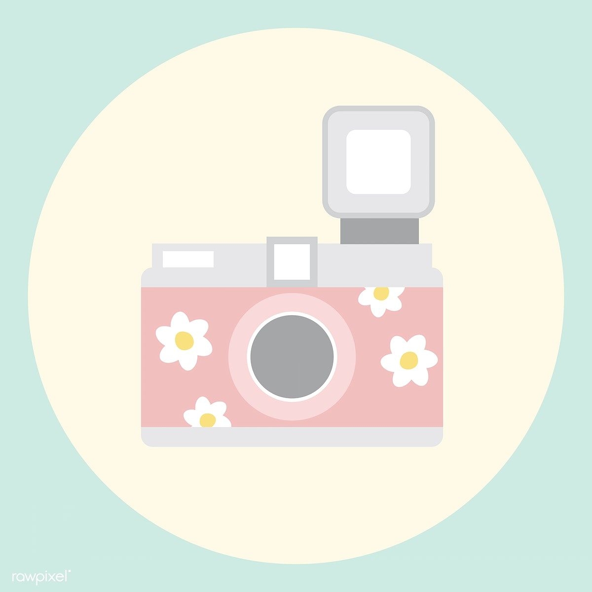 1200x1200 Chic Pastel Icon. Camera illustration, Cute patterns wallpaper, Illustration, Phone