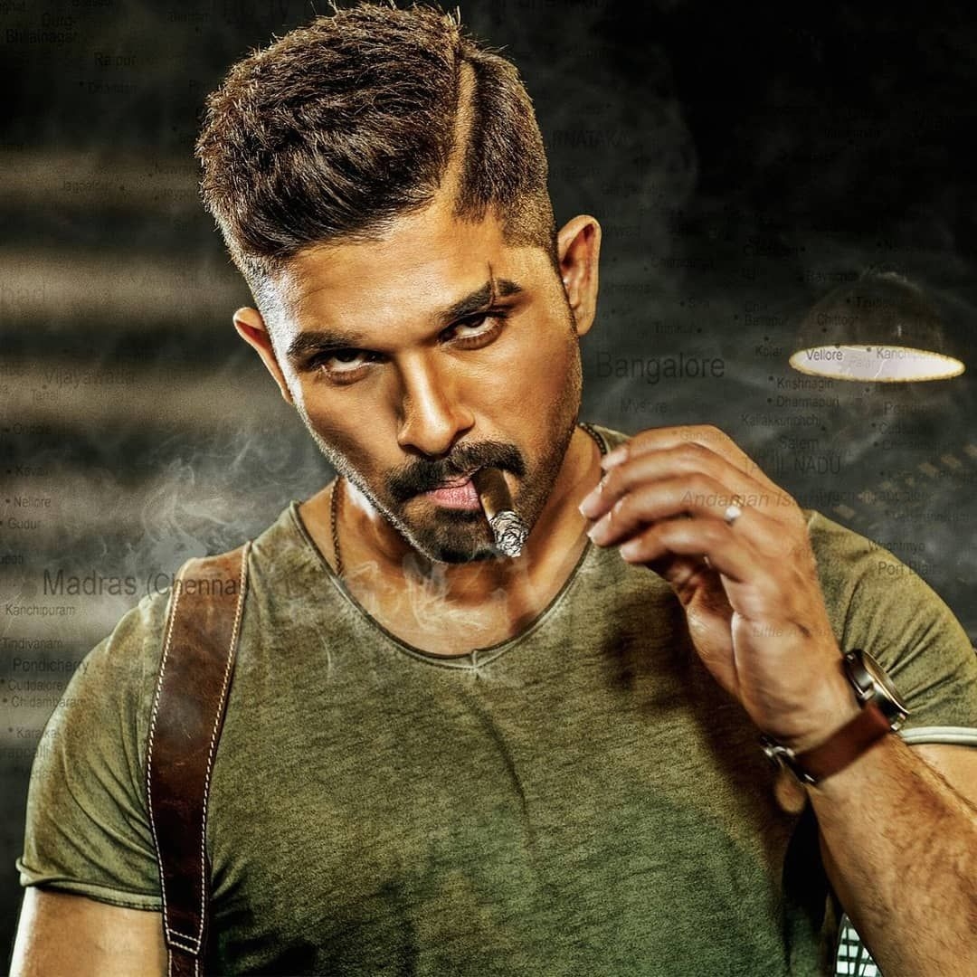 1080x1080 Allu Arjun New Look Image 2021, Phone