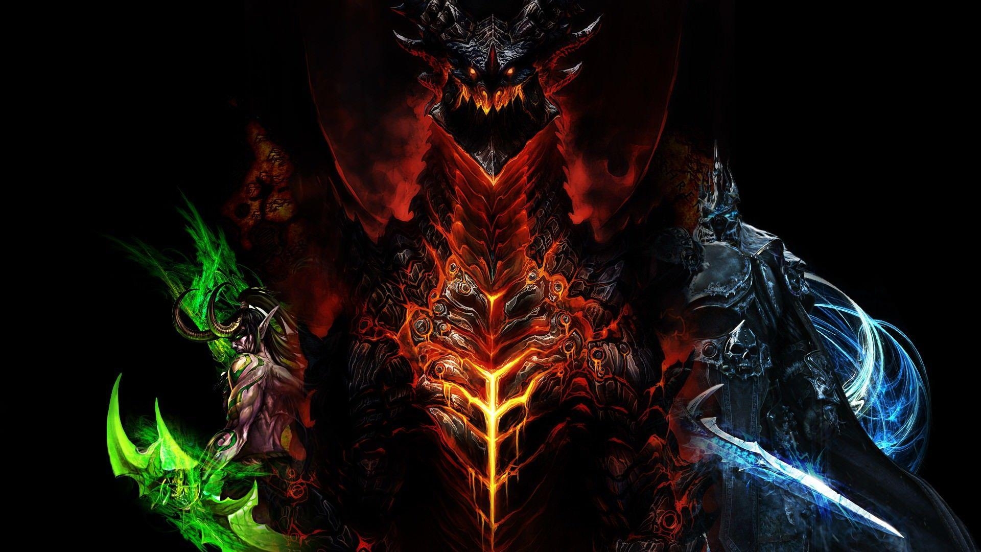 1920x1080 Illidan Stormrage Lich King World of Warcraft Wallpaper, Desktop