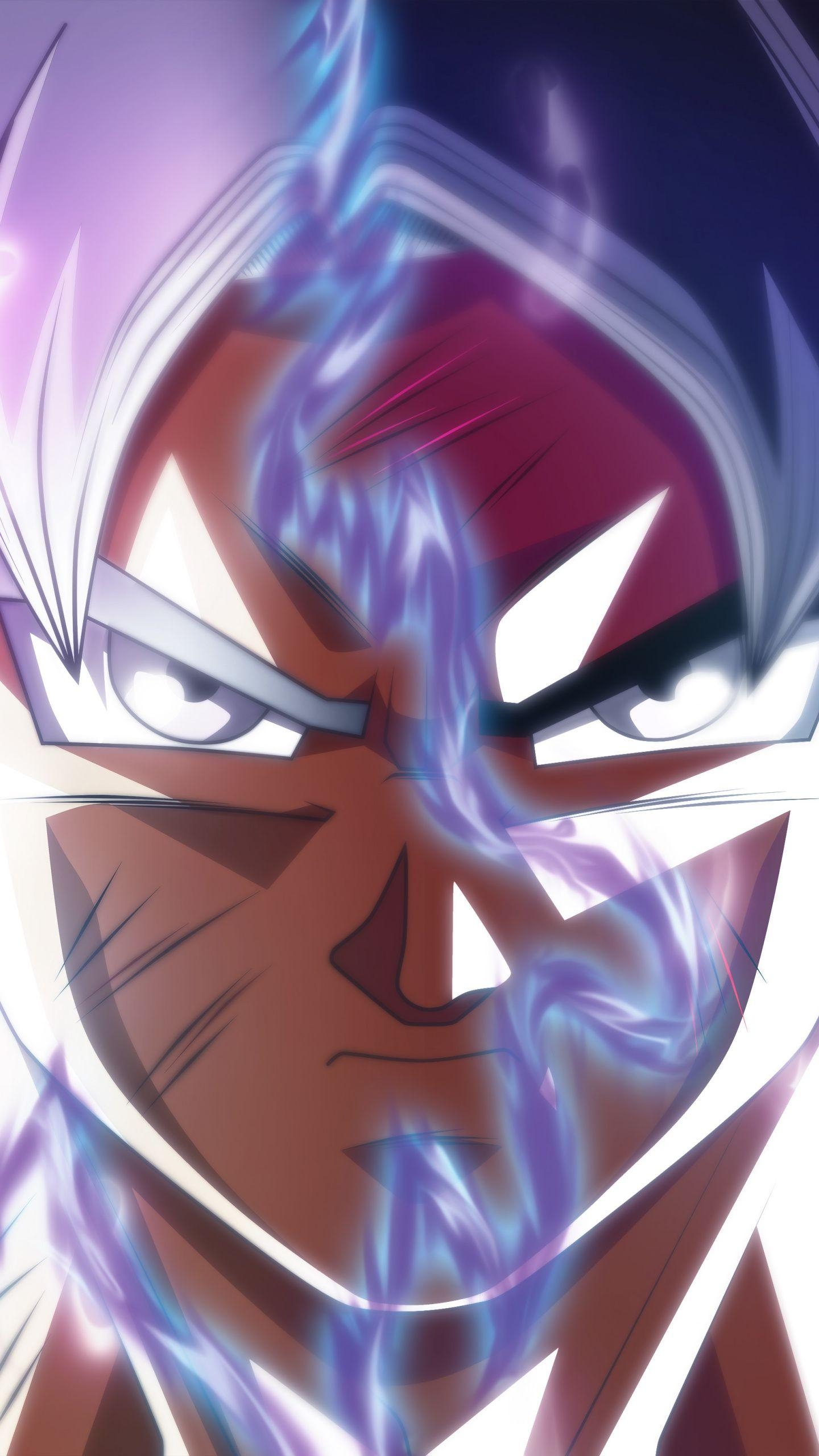 1440x2560 Download  Wallpaper Goku, Face Off, Ultra Instinct, Phone