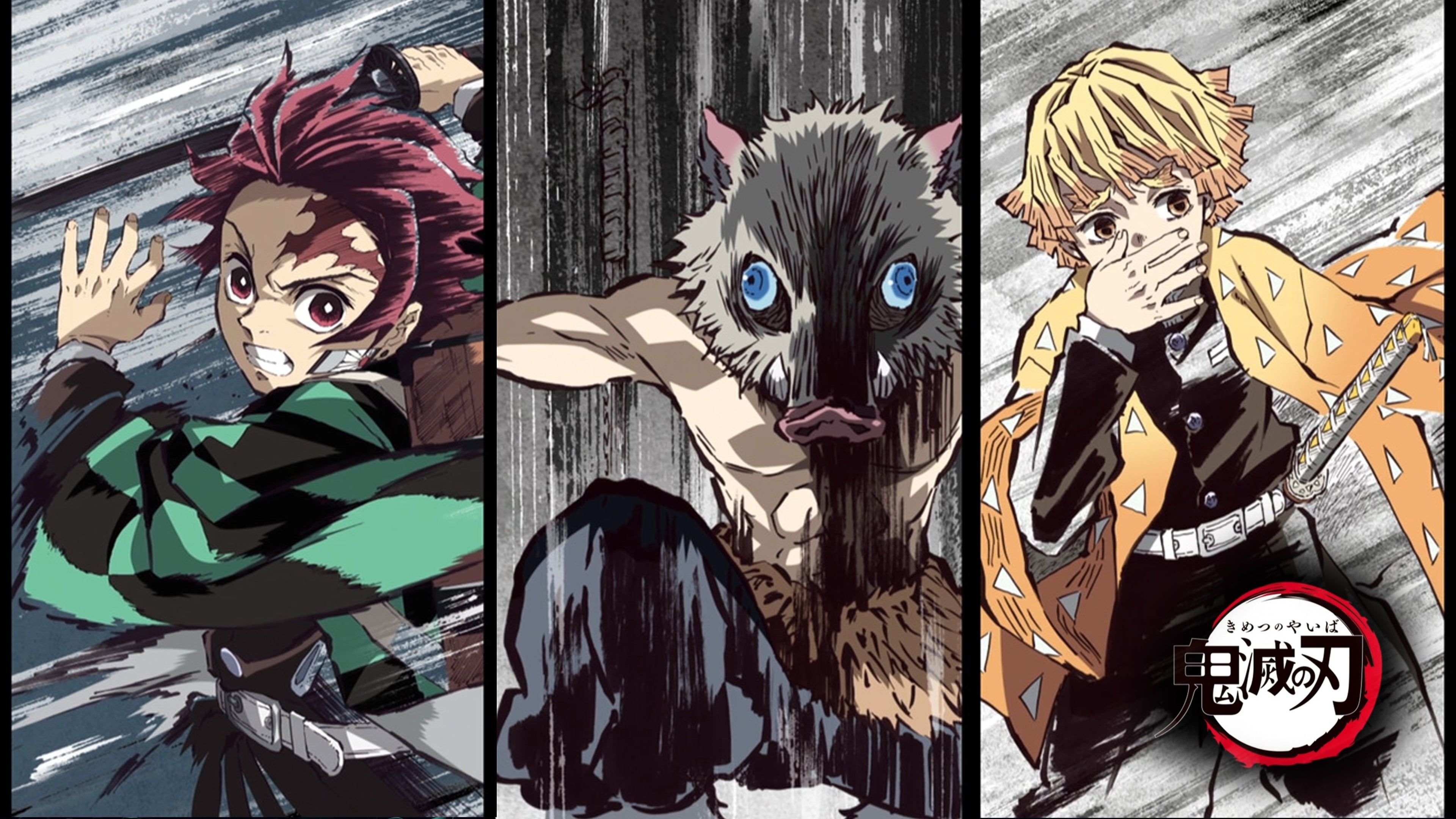 3840x2160 Anime Demon Slayer: Kimetsu no Yaiba Inosuke Hashibira Tanjirou Kamado Zenitsu Agatsuma K #wallpaper #hdwallpape. Anime wallpaper, Anime, Cool anime wallpaper, Desktop