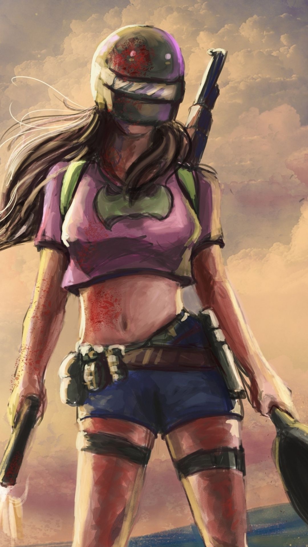 1080x1920 PUBG, a girl with guns, 2019 art Wallpaperk wallpaper for mobile, Girl wallpaper, Mobile wallpaper, Phone