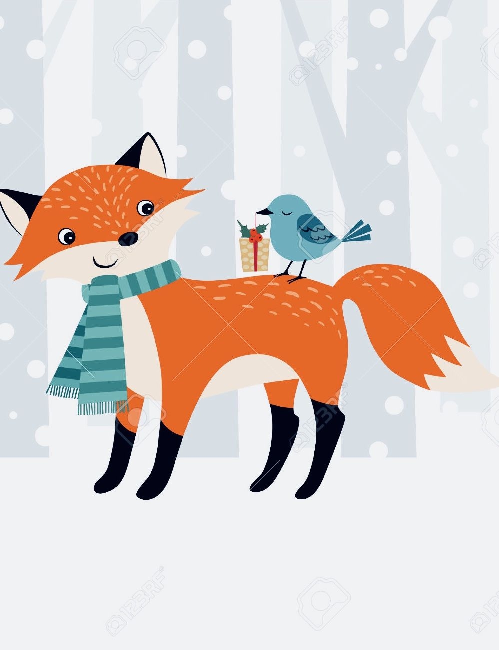 1000x1300 Christmas Wallpaper. Fox art, Christmas wallpaper, Children illustration, Phone