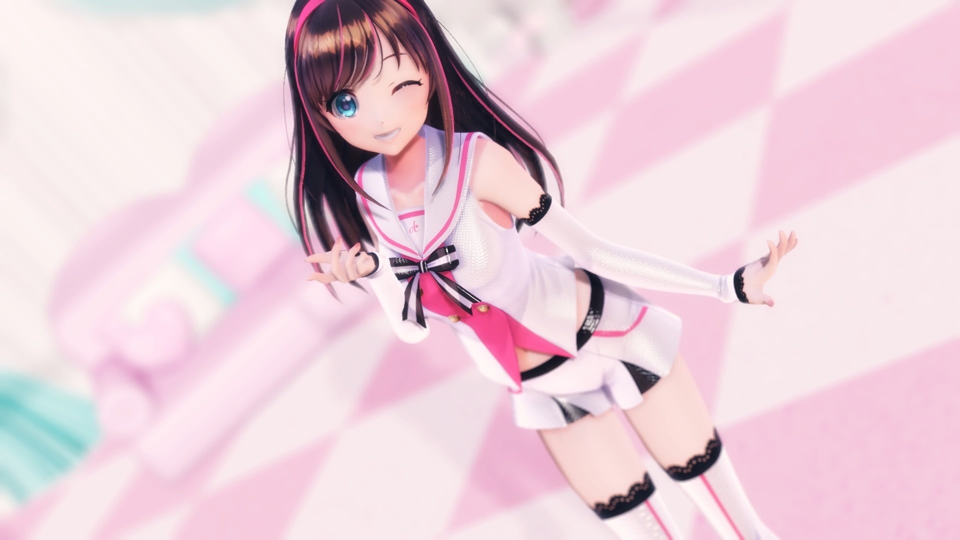 1920x1080 Wallpaper / Kizuna Ai, 3D, Anime Girls, 1080P free download, Desktop