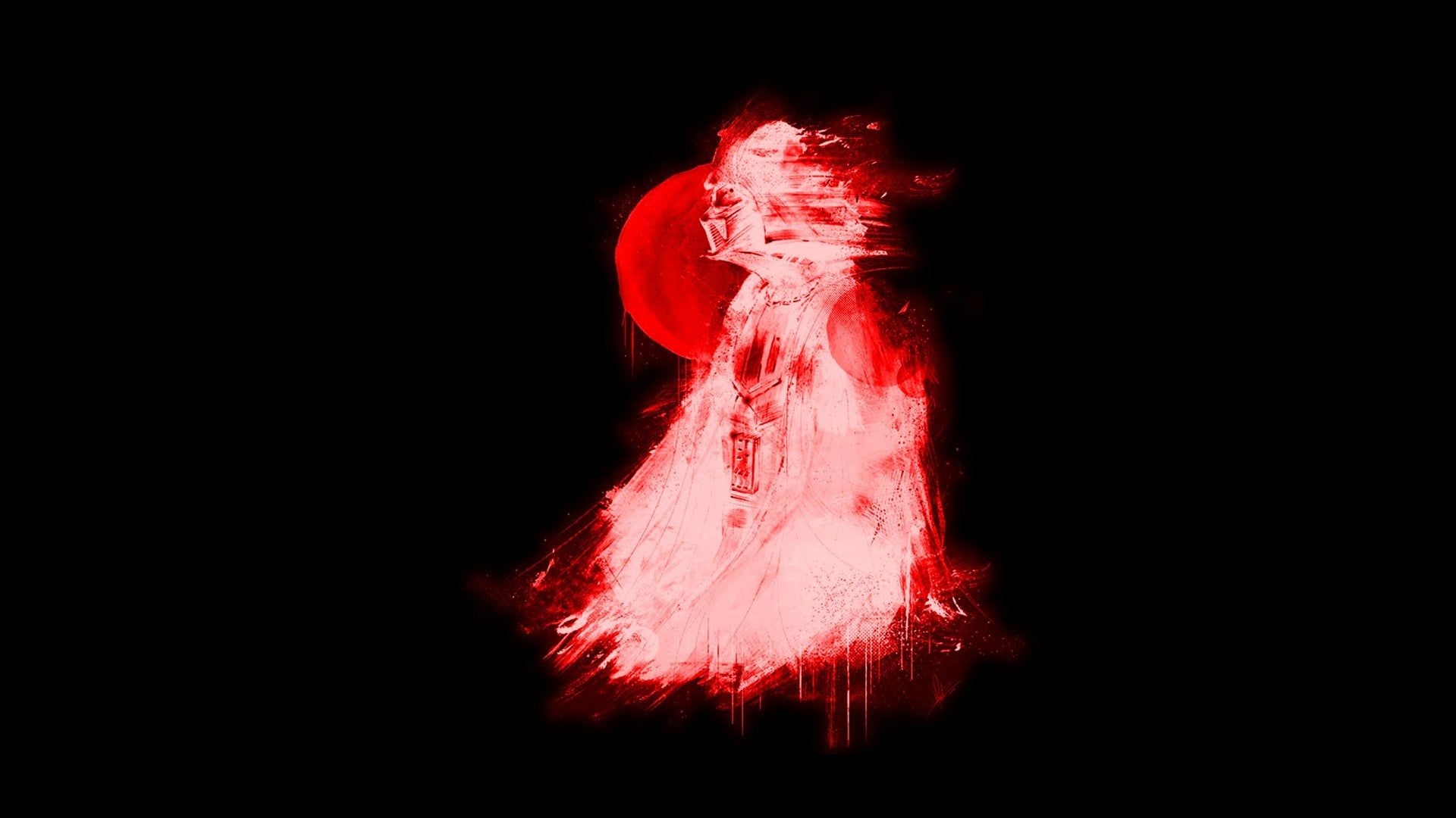 1920x1080 Dark and Red Colorized Version of Vader Amoled, Desktop