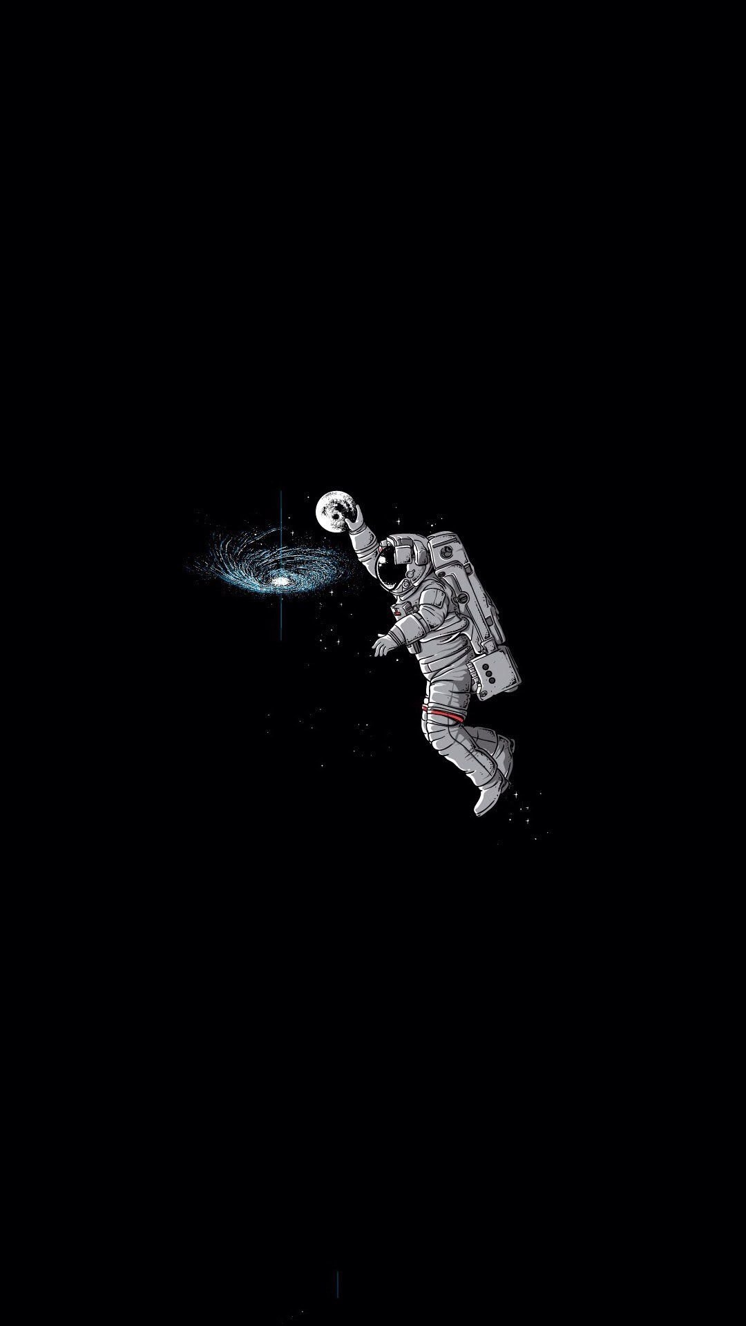 1080x1920 Black Astronaut Wallpaper Free Black Astronaut Background, Phone