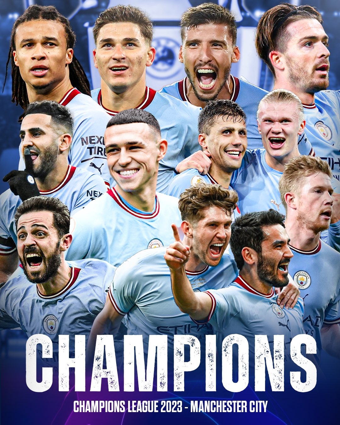1080x1350 Manchester City UEFA Champions League 2023 Champions, Phone