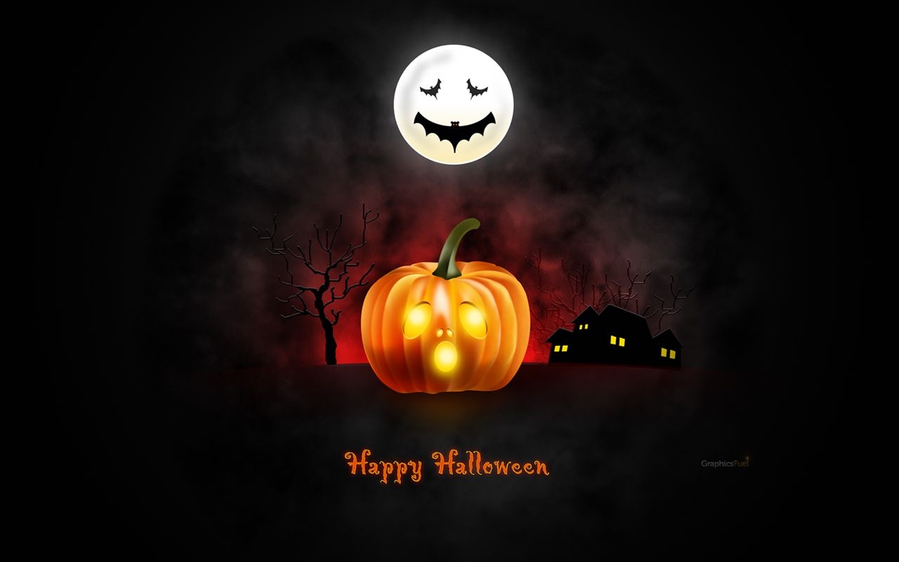 1280x800 Halloween wallpaper for desktop, iPad & iPhone (PSD & icons included), Desktop