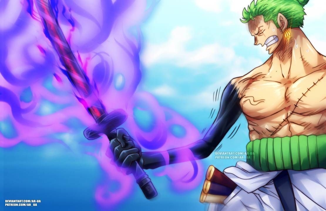 1110x720 One Piece 955: Zoro Enma By AR UA.com, Desktop