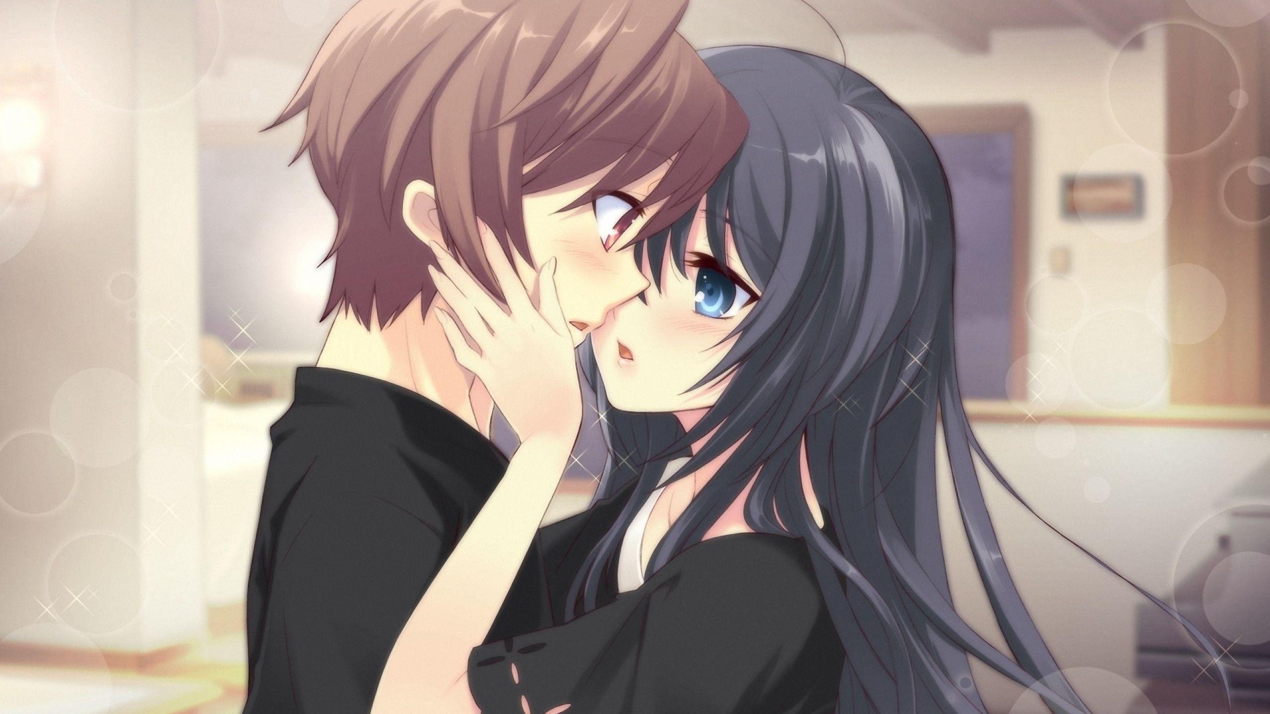 2560x1440 Cute Anime Couple Wallpaper, Desktop