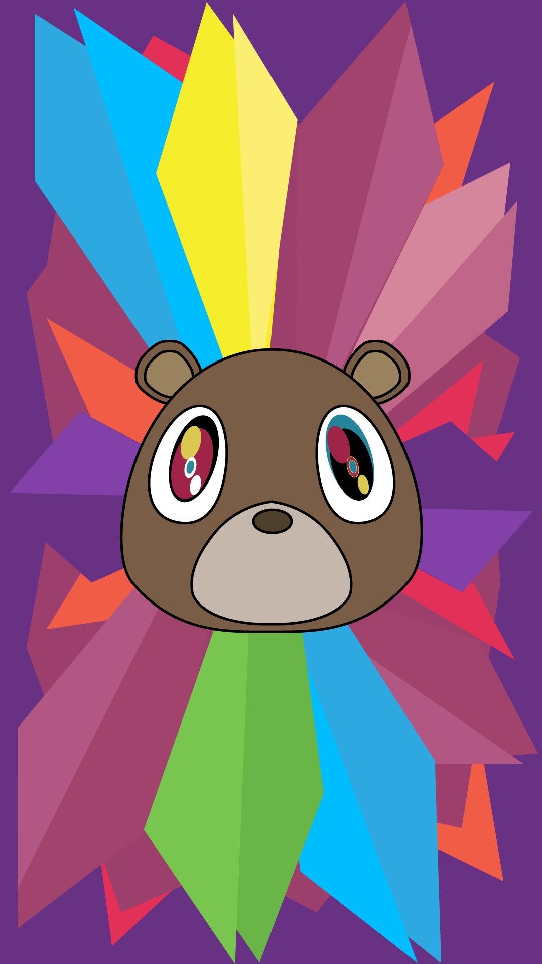 1080x1920 Lovely Dropout Bear Wallpaper. Kanye west wallpaper, Graduation bear, Kanye west graduation bear, Phone