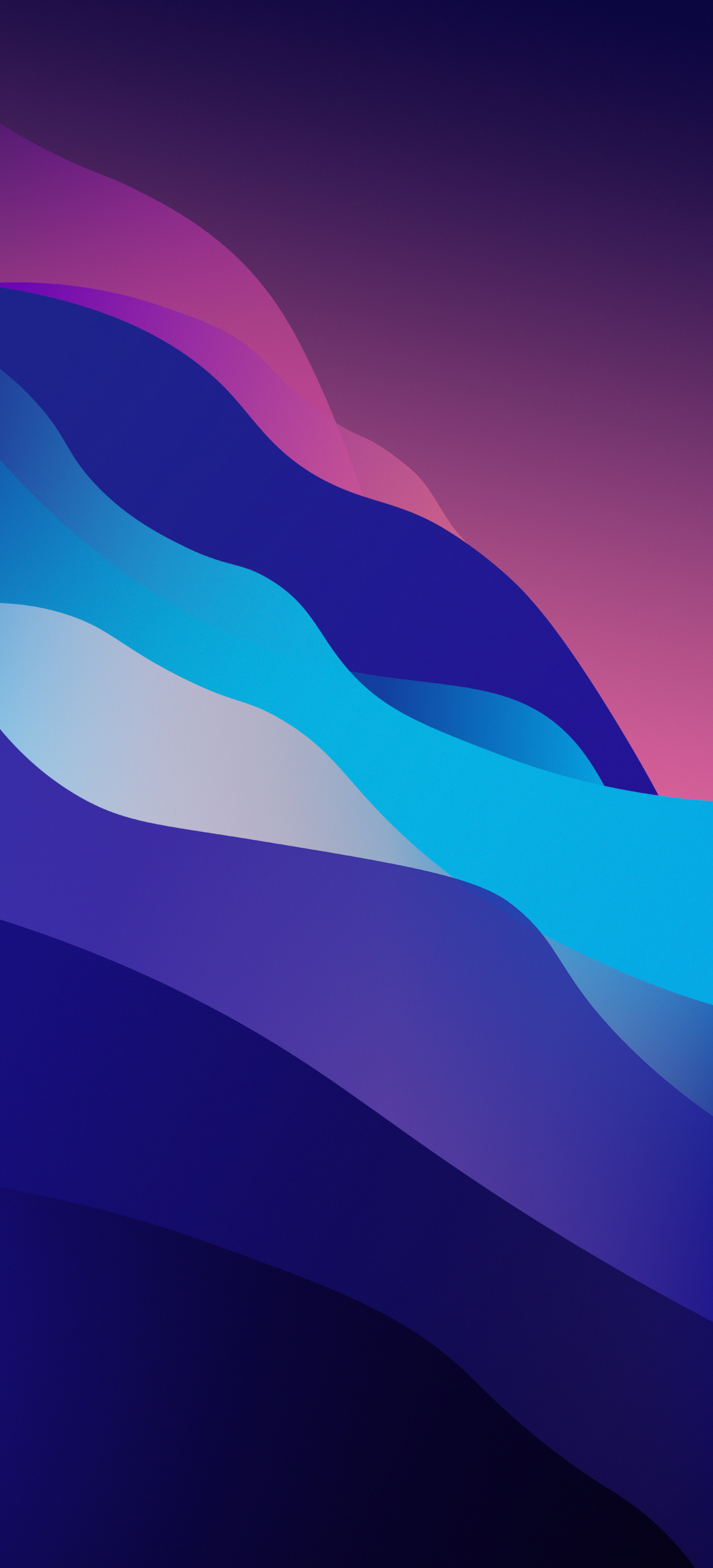 1440x3170 macOS Monterey inspired “Waves” wallpaper for iPhone, Phone