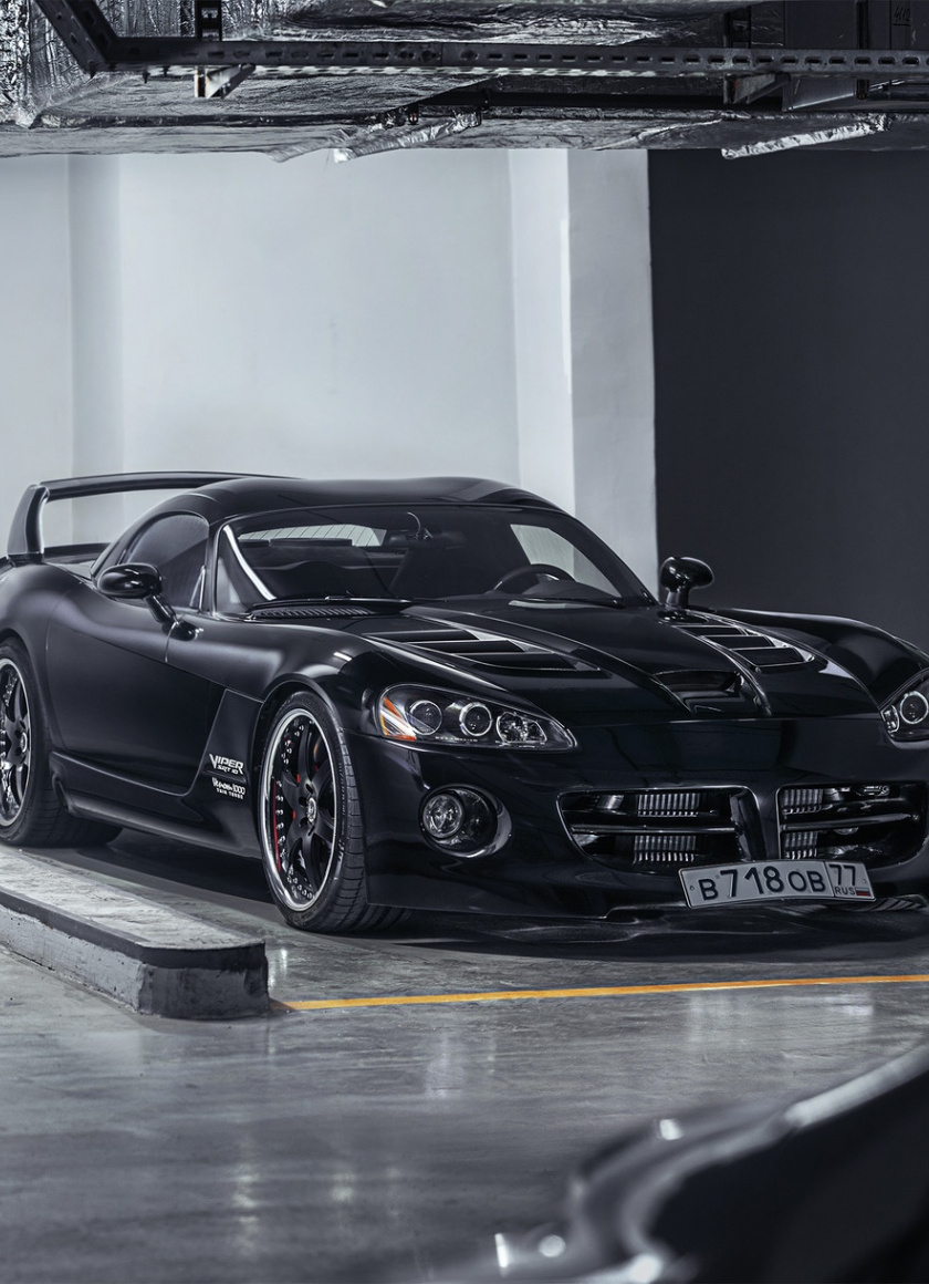 840x1160 Download Sports car, black, Dodge Viper wallpaper, 840x iPhone iPhone 4S, iPod touch, Phone