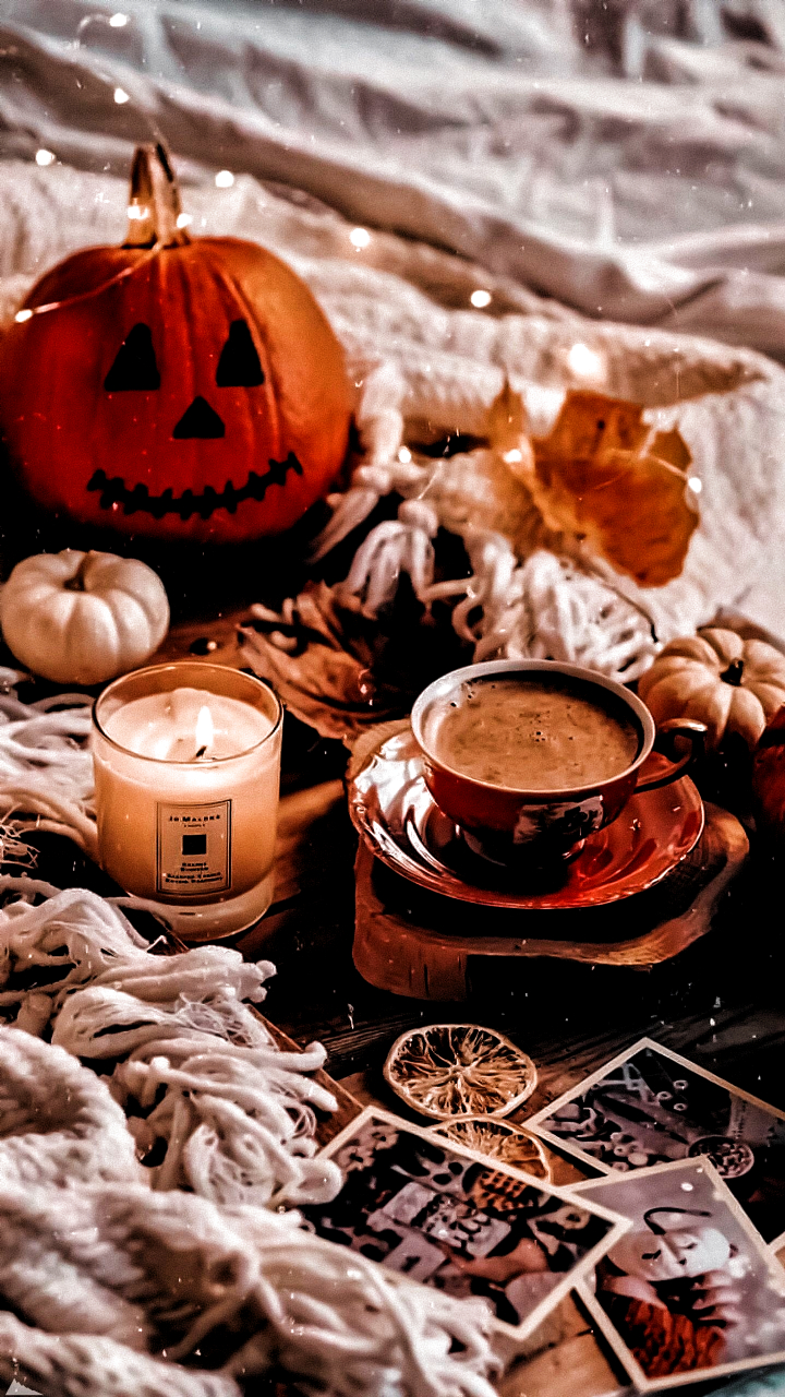 720x1280 pumpkin #autumn #fall #cozy #cozytime #cold #outside #Fall. Autumn aesthetic, Fall wallpaper, Elegant halloween, Phone