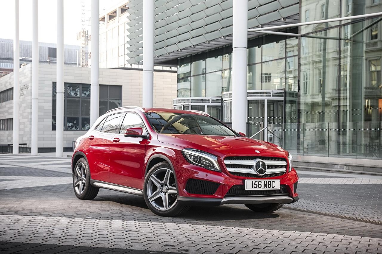 1280x860 Wallpaper Mercedes Benz 2014 GLA 250 AMG Red Auto Metallic, Desktop