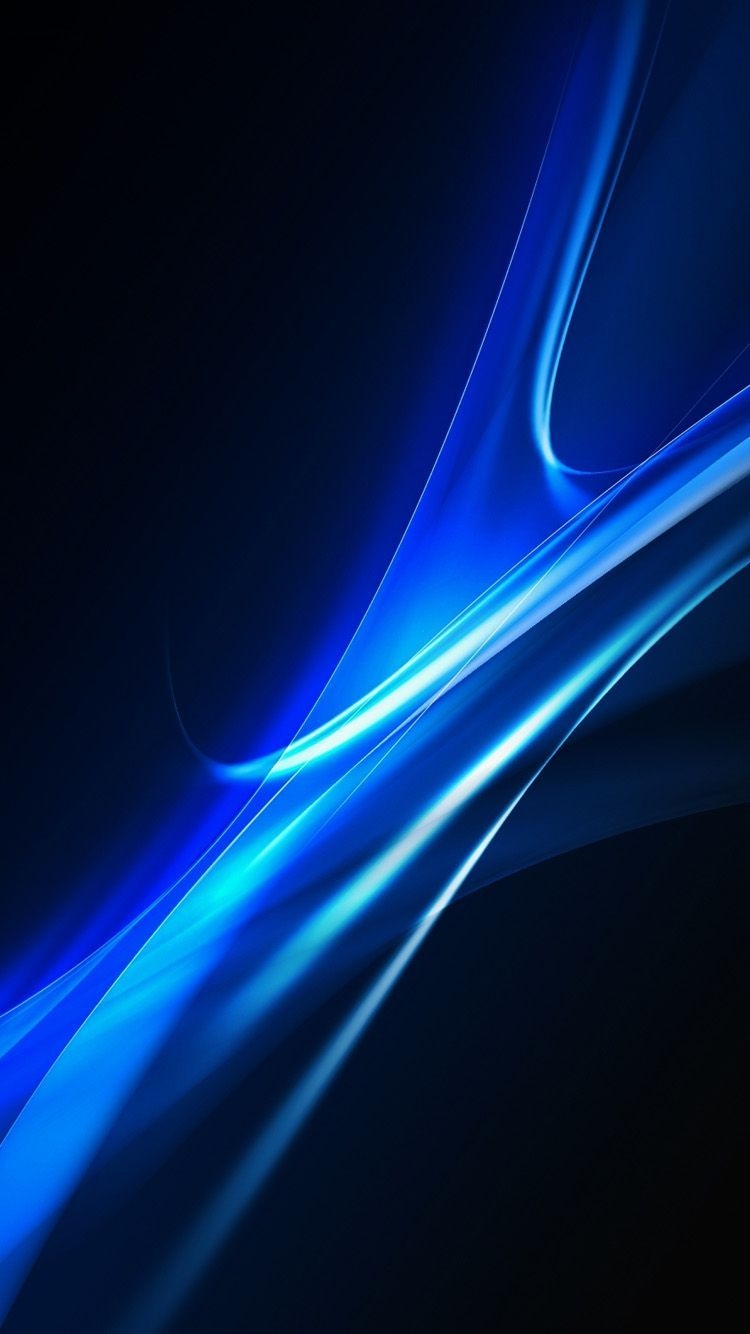 750x1340 Blue Curves abstract iPhone 6 Wallpaper. HD iPhone 6 Wallpaper. Black iphone background, Black and blue wallpaper, iPhone 6s wallpaper, Phone