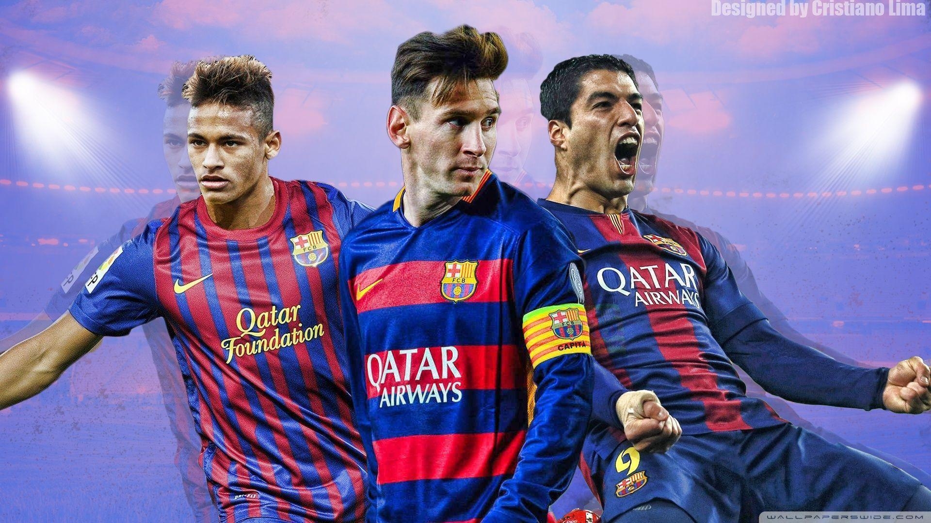 1920x1080 Barcelona Trio, Suarez and Neymar Ultra HD Desktop, Desktop