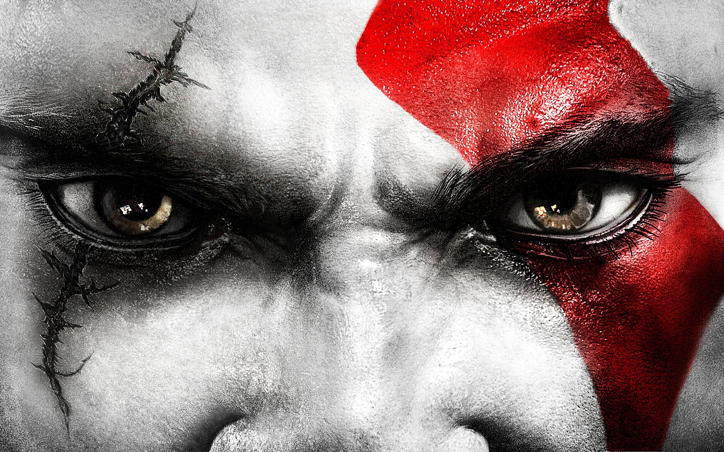 2880x1800 Eyes. Kratos Eyes Wallpaper. HD Wallpaper. Kratos god of war, God of war, War, Desktop