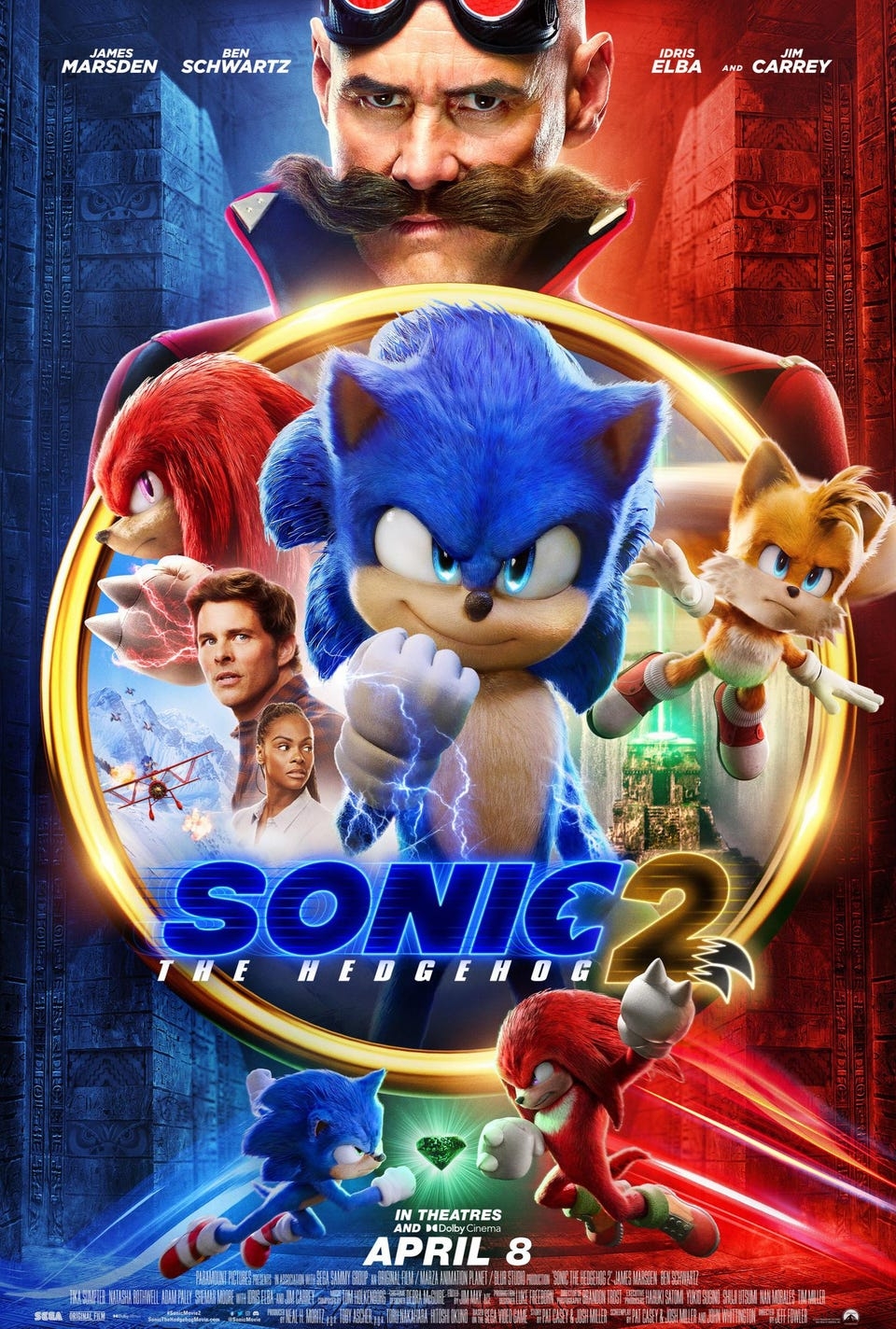 960x1430 Paramount Is Selling 'Sonic The Hedgehog 2' As An Old Fashioned Sequel, Phone