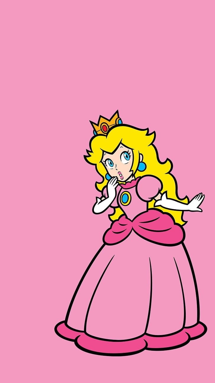 730x1300 HD wallpaper: video games, Princess Peach, Super Mario, Nintendo, Phone