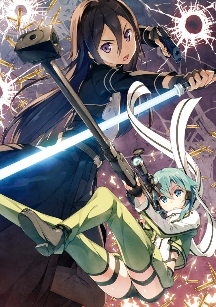 750x1070 Sword Art Online, Kirigaya Kazuto, Asada Shino, Gun Gale Online Wallpaper HD / Desktop and Mobile Background, Phone